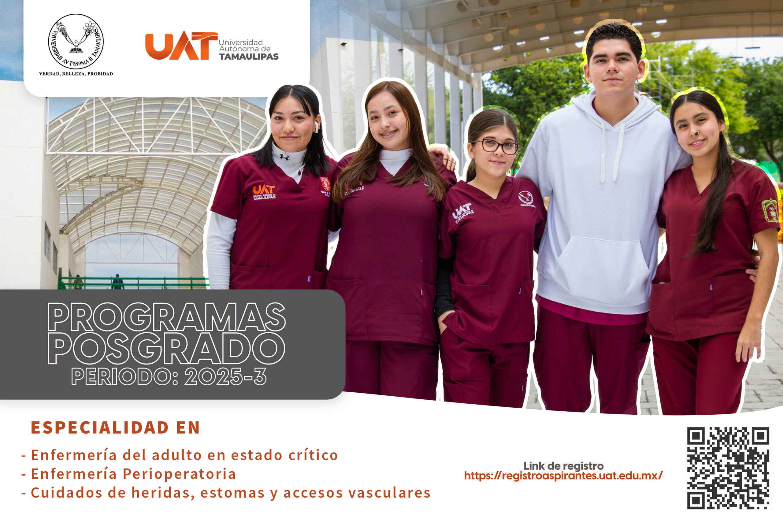 Oferta la UAT especialidades de la Facultad de Enfermería Victoria