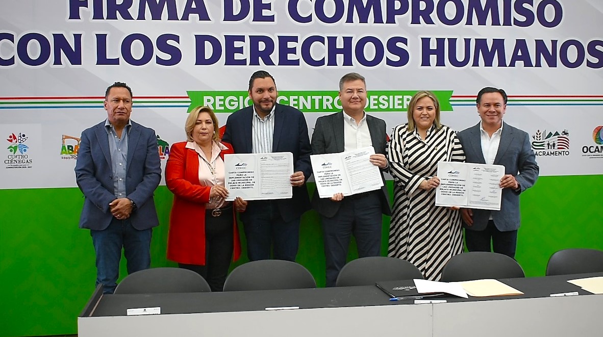 Alcaldes de la Región Centro-Desierto firman compromiso por los derechos humanos