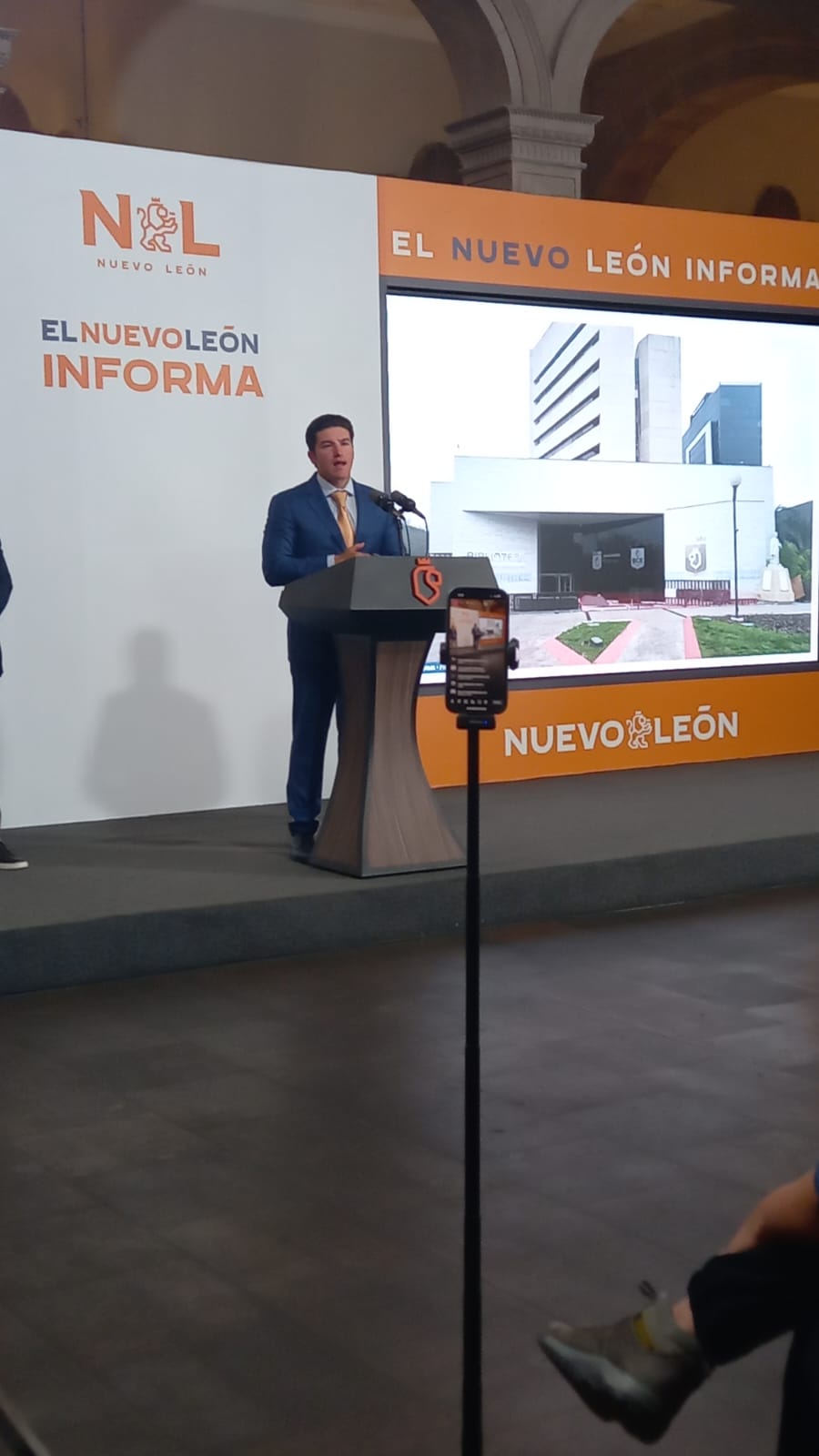 Presenta Samuel Garcia avance de nuevo cuartel de Fuerza Civil