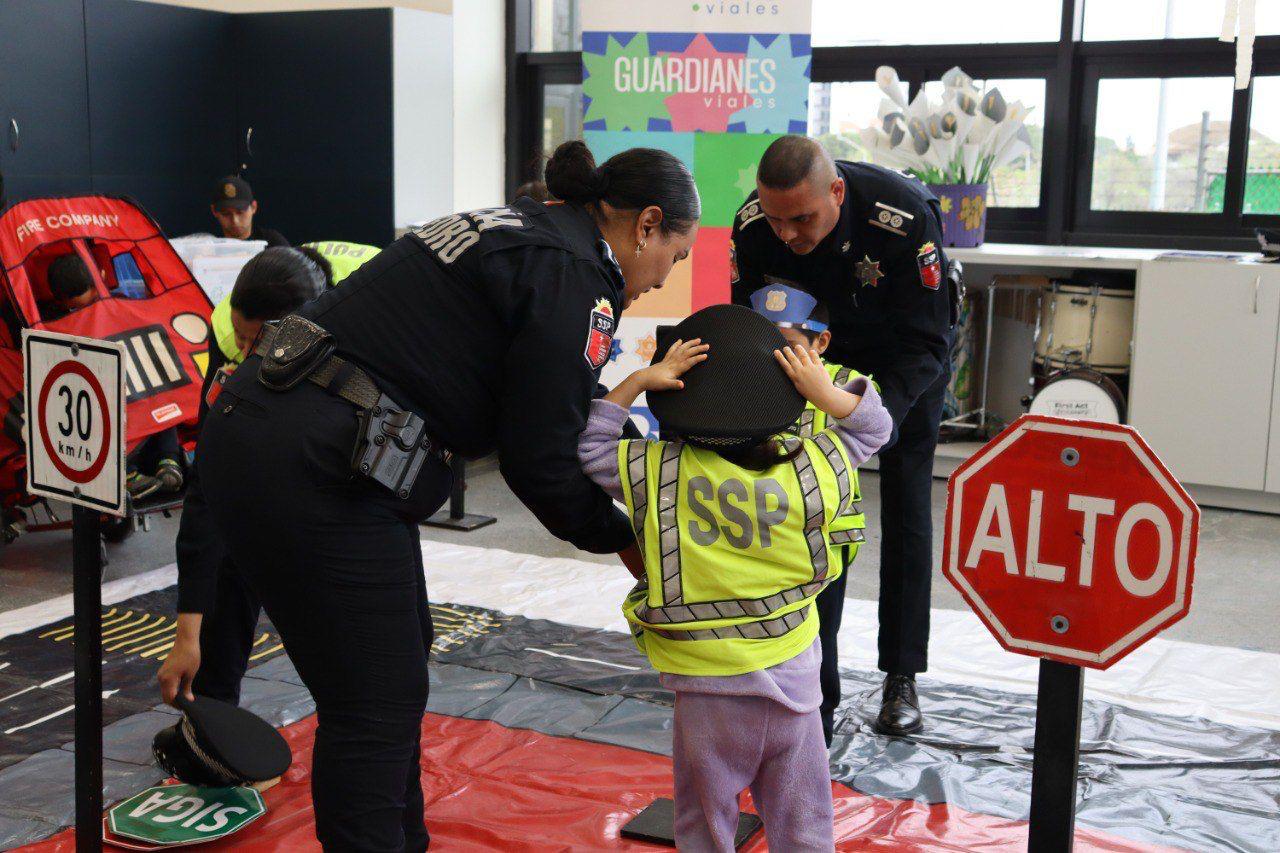 Lleva Policía Vial de San Pedro “Miniciudad” a niños del Instituto Nuevo Amanecer