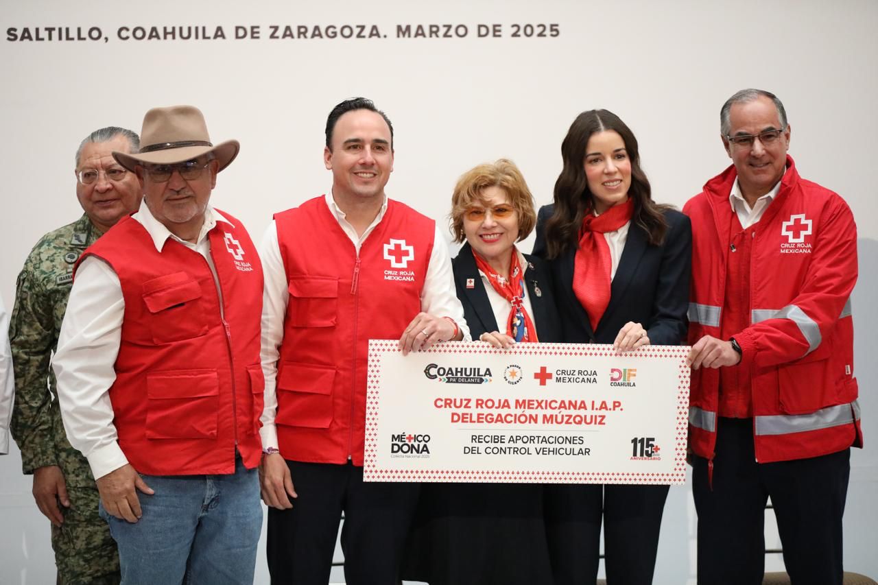 Invita Manolo Jiménez a sumarse a la colecta de la Cruz Roja en Coahuila