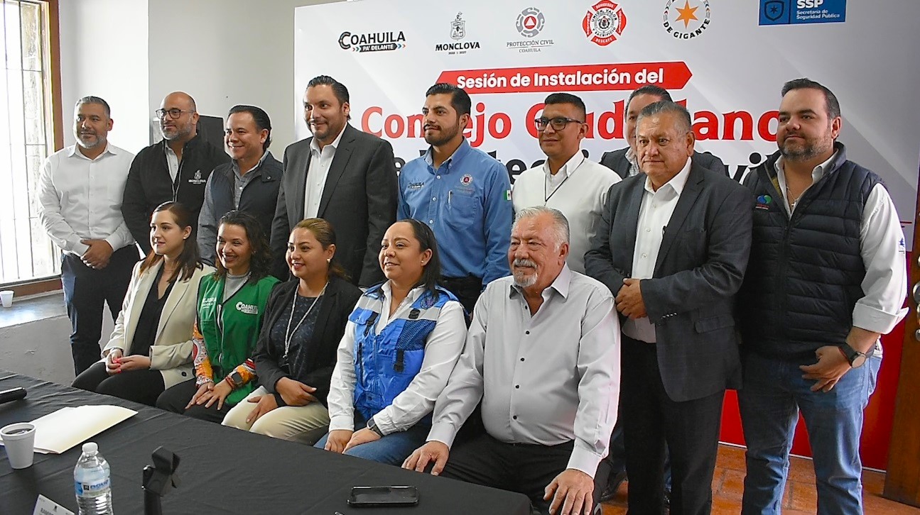 Instalan Consejo Ciudadano de Protección Civil en Monclova