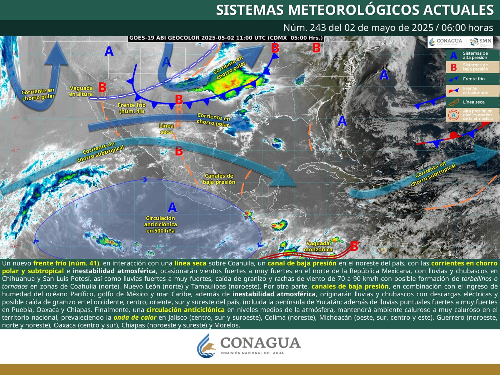 Se espera un fin de semana con lluvias intensas y vientos fuertes en Coahuila Se espera un fin de semana con lluvias intensas y vientos fuertes en Coahuila