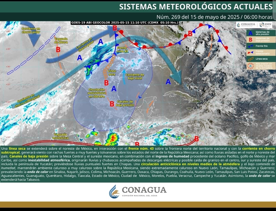 Se prevén lluvias aisladas y fuertes rachas de viento en Coahuila Se prevén lluvias aisladas y fuertes rachas de viento en Coahuila
