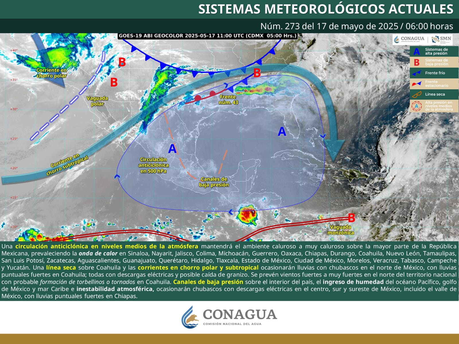 Se esperan lluvias y vientos fuertes en Coahuila Se esperan lluvias y vientos fuertes en Coahuila