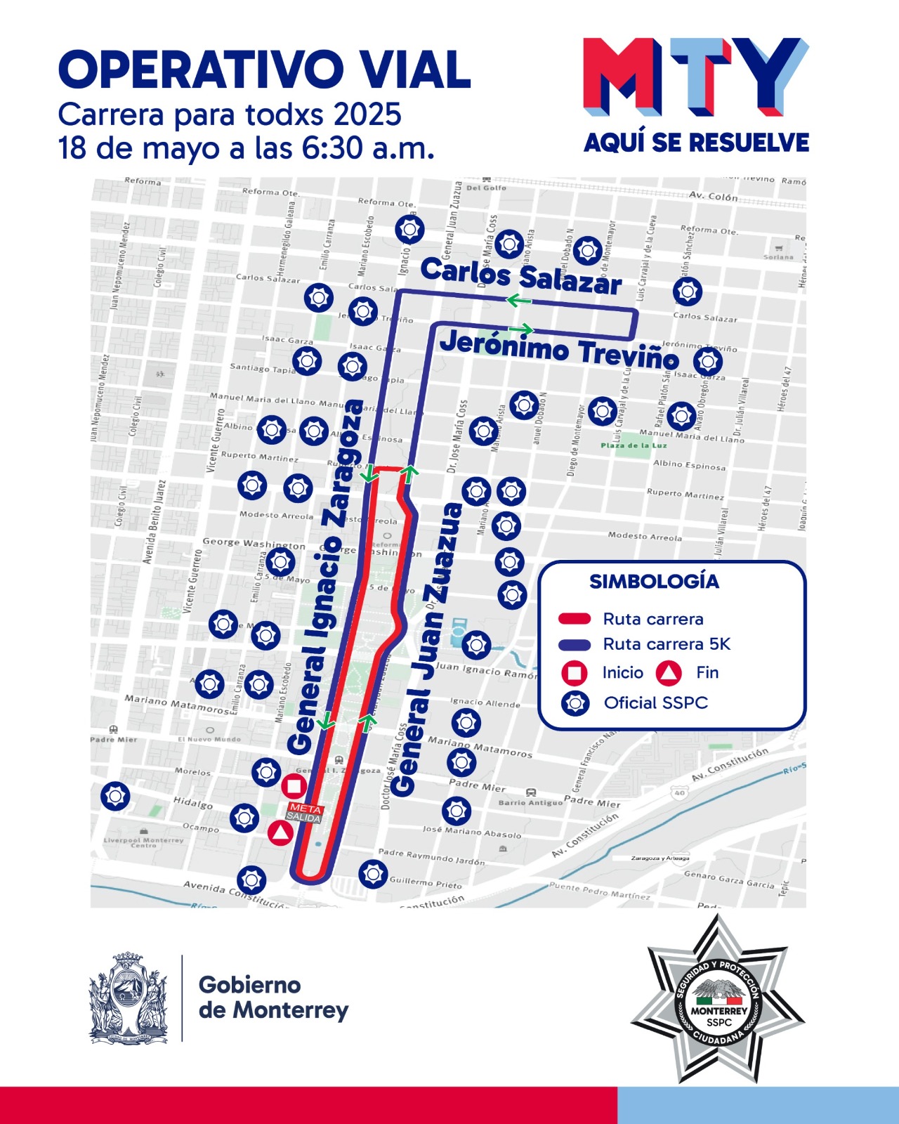 Cerrará Monterrey mañana calles del centro por evento deportivo Cerrará Monterrey mañana calles del centro por evento deportivo