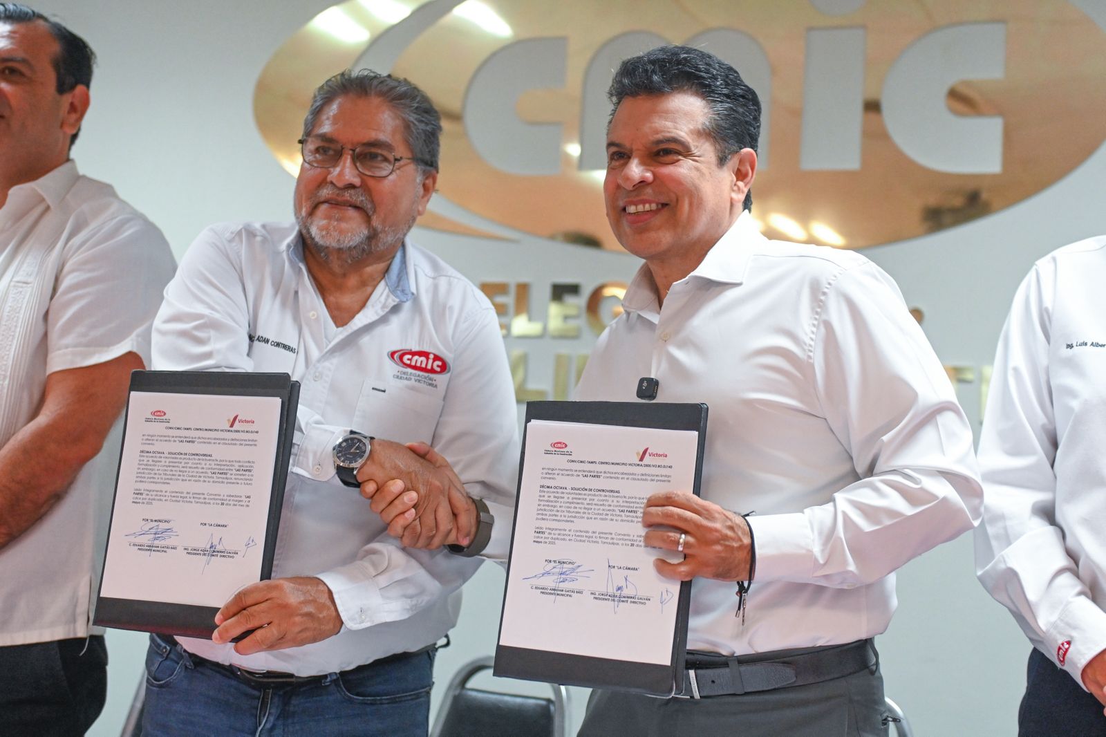 Acuerdan Victoria y CMIC construir obras de calidad Acuerdan Victoria y CMIC construir obras de calidad