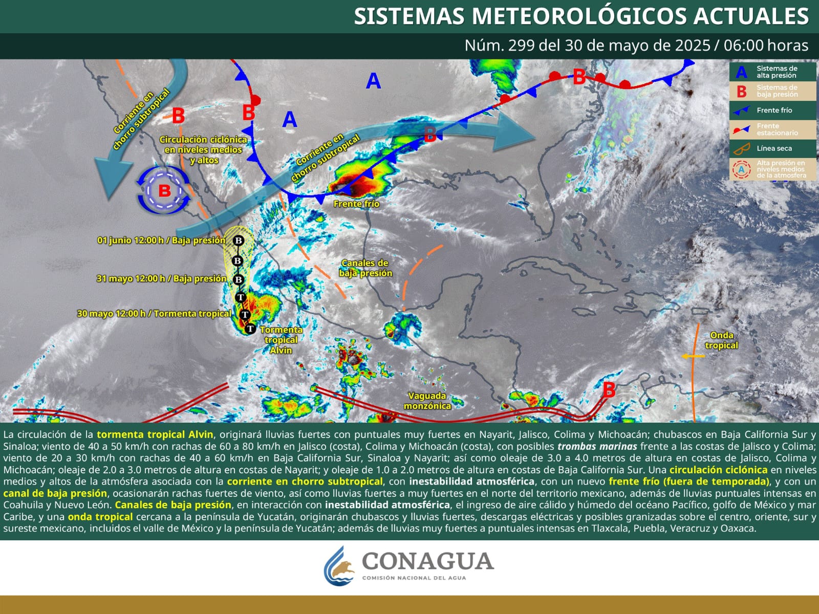 Se esperan lluvias intensas, vientos fuertes y caída de granizo en Coahuila