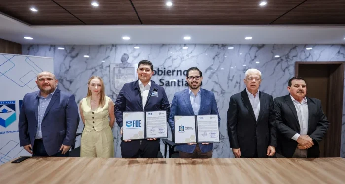 Firman David de la Peña y la FDE Nuevo León alianza estratégica contra los delitos electorales Firman David de la Peña y la FDE Nuevo León alianza estratégica contra los delitos electorales