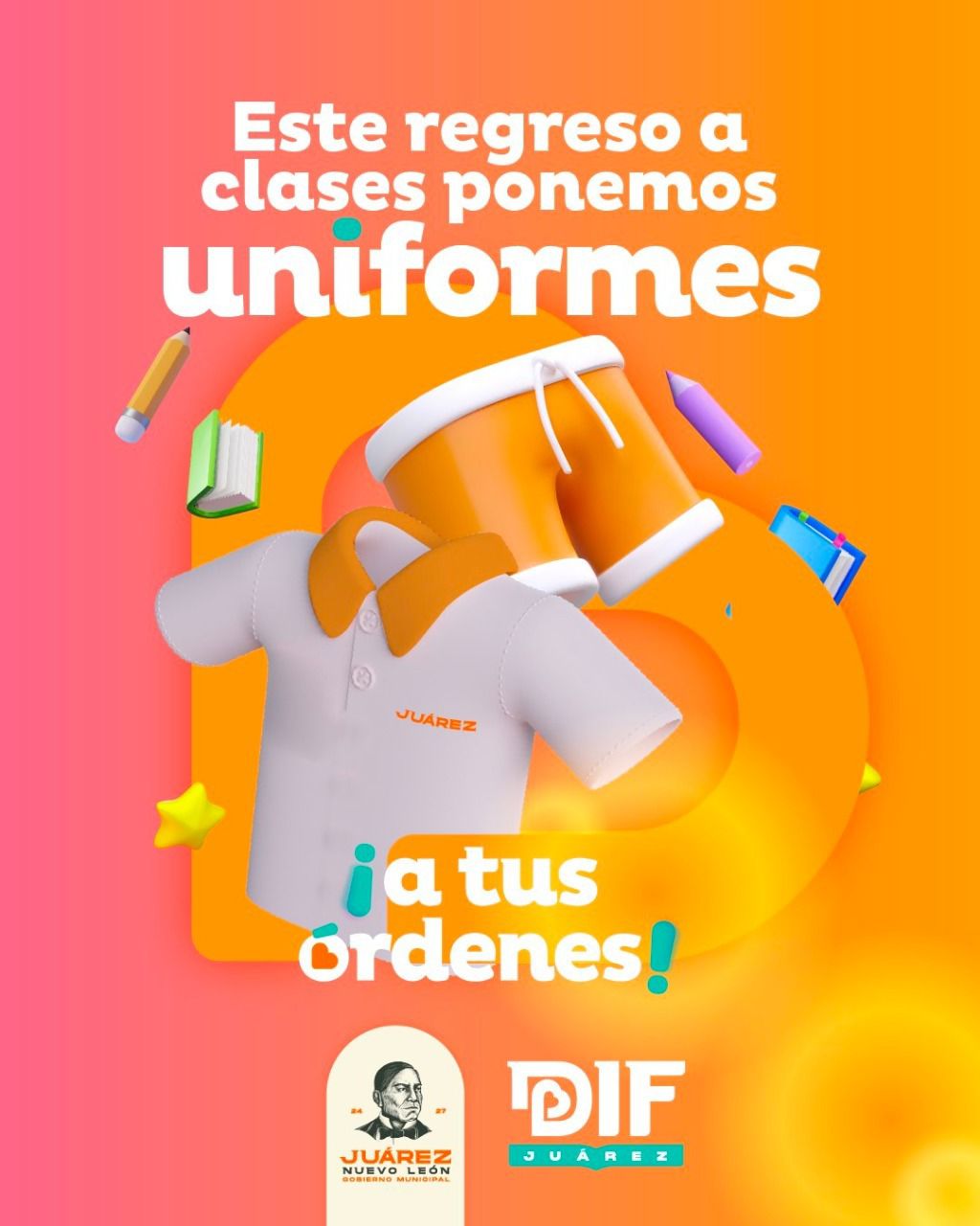 Anuncia Félix Arratia uniformes escolares gratuitos para niñas y niños de Juárez Anuncia Félix Arratia uniformes escolares gratuitos para niñas y niños de Juárez