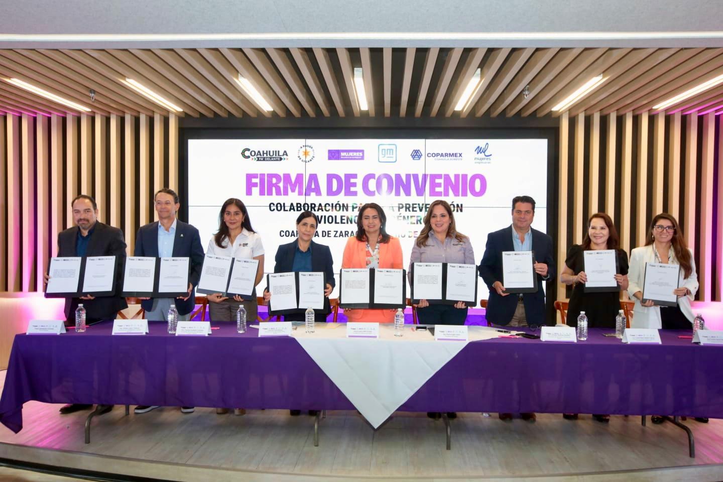 Secretaría de las Mujeres, General Motors y COPARMEX Mujeres firmen convenio por la igualdad de género y entornos laborales libres de violencia Secretaría de las Mujeres, General Motors y COPARMEX Mujeres firmen convenio por la igualdad de género y entornos laborales libres de violencia