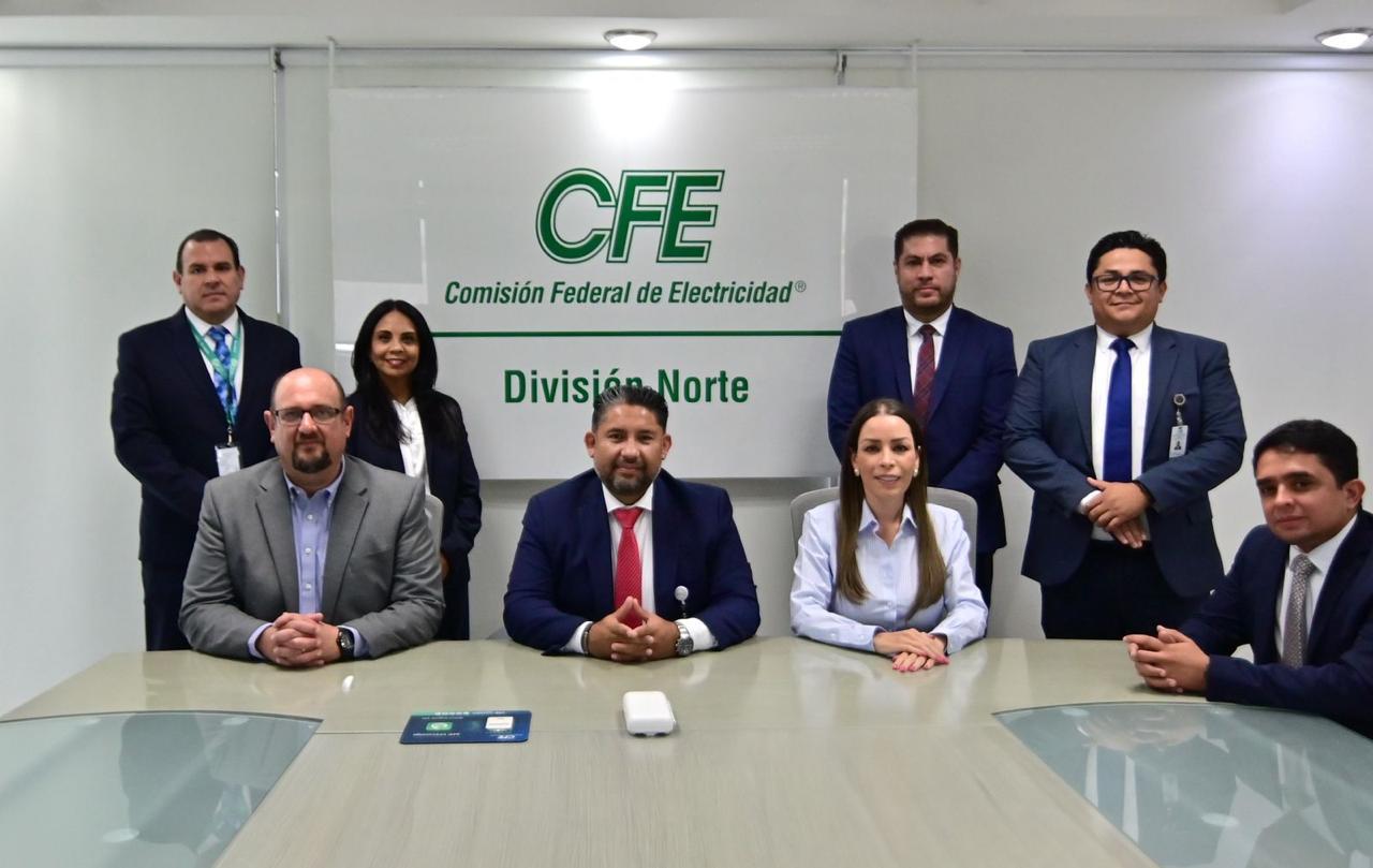 Diputada Verónica Martínezse reúne con el Superintendente de la CFE División Norte Diputada Verónica Martínezse reúne con el Superintendente de la CFE División Norte