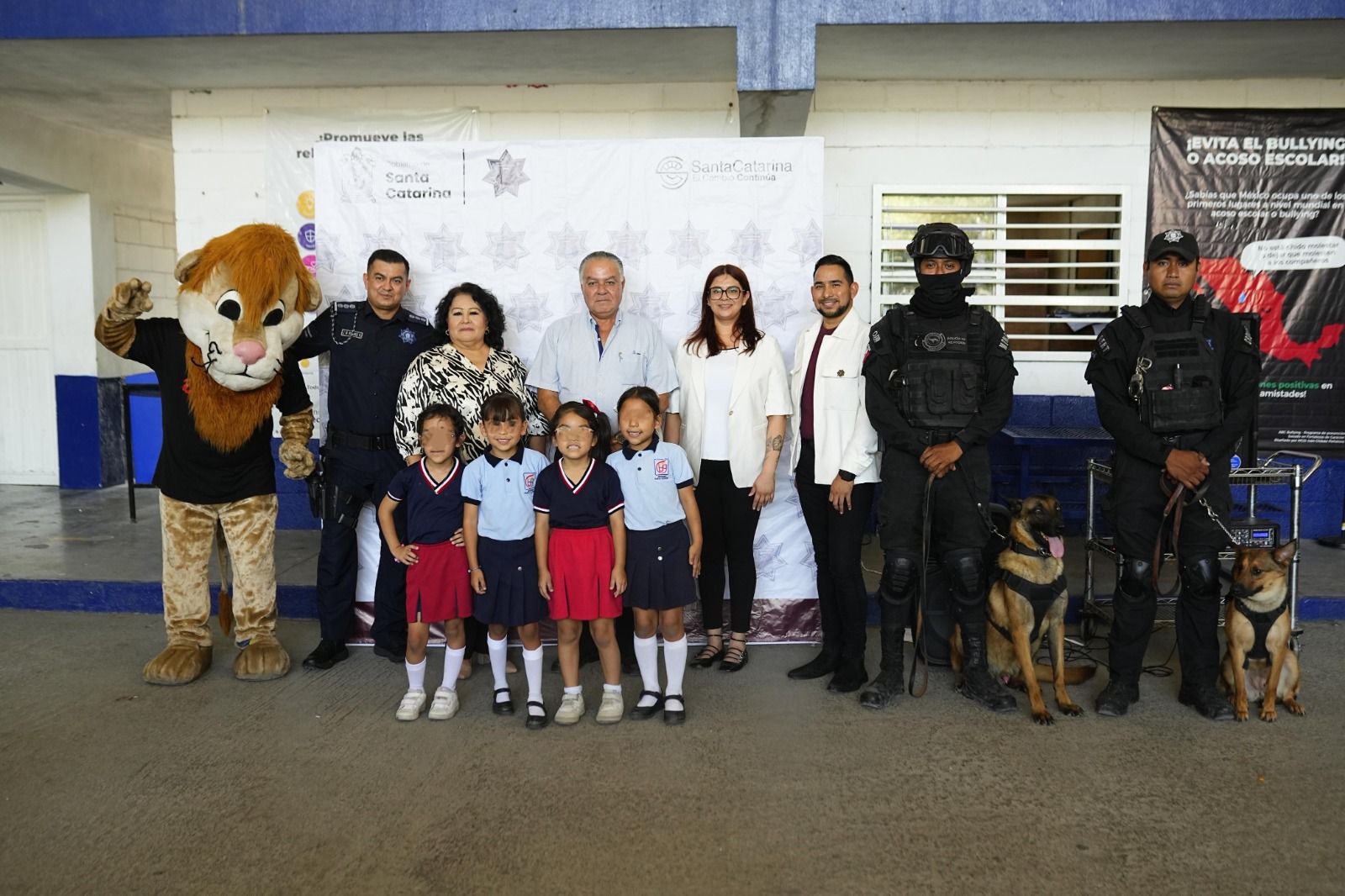 Lleva Santa Catarina equipo K9 a escuelas y previene uso de drogas en menores Lleva Santa Catarina equipo K9 a escuelas y previene uso de drogas en menores
