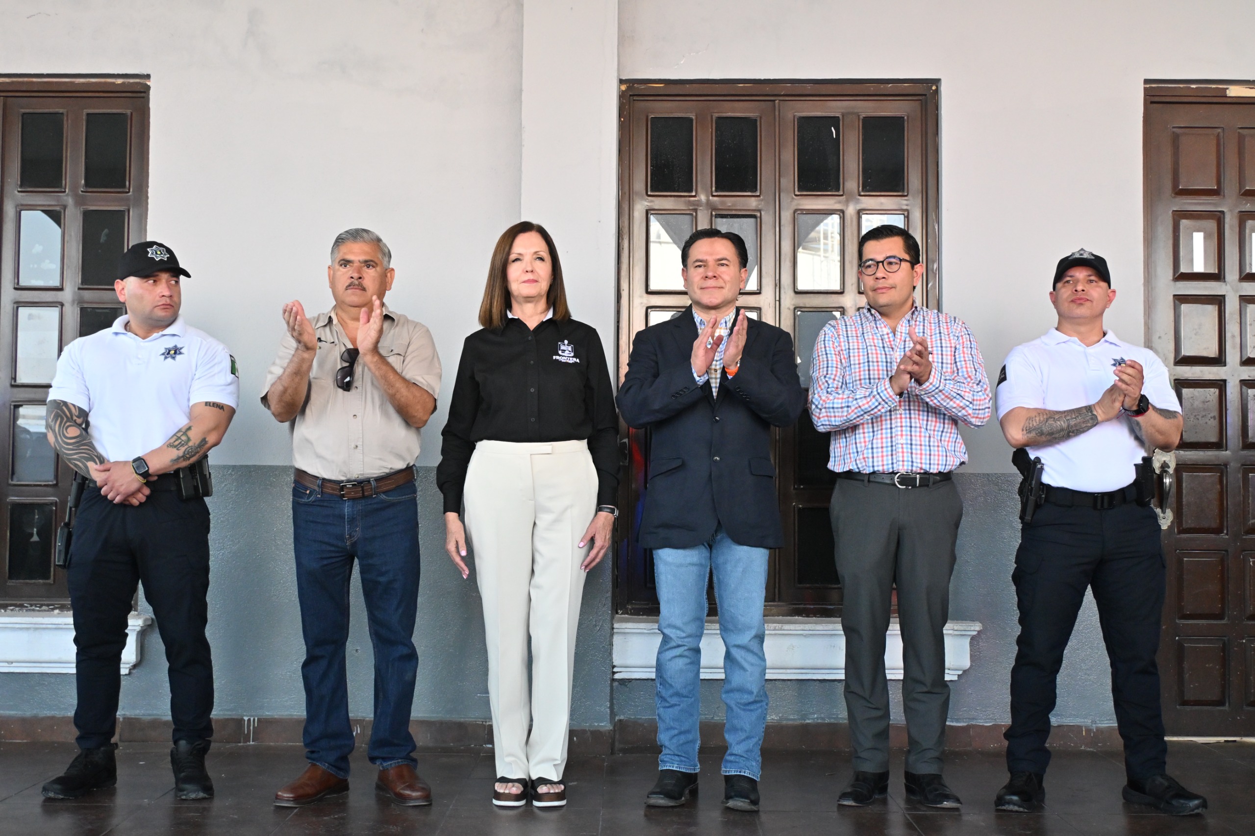 Sari Pérez respalda a policías municipales con presencia y compromiso Sari Pérez respalda a policías municipales con presencia y compromiso