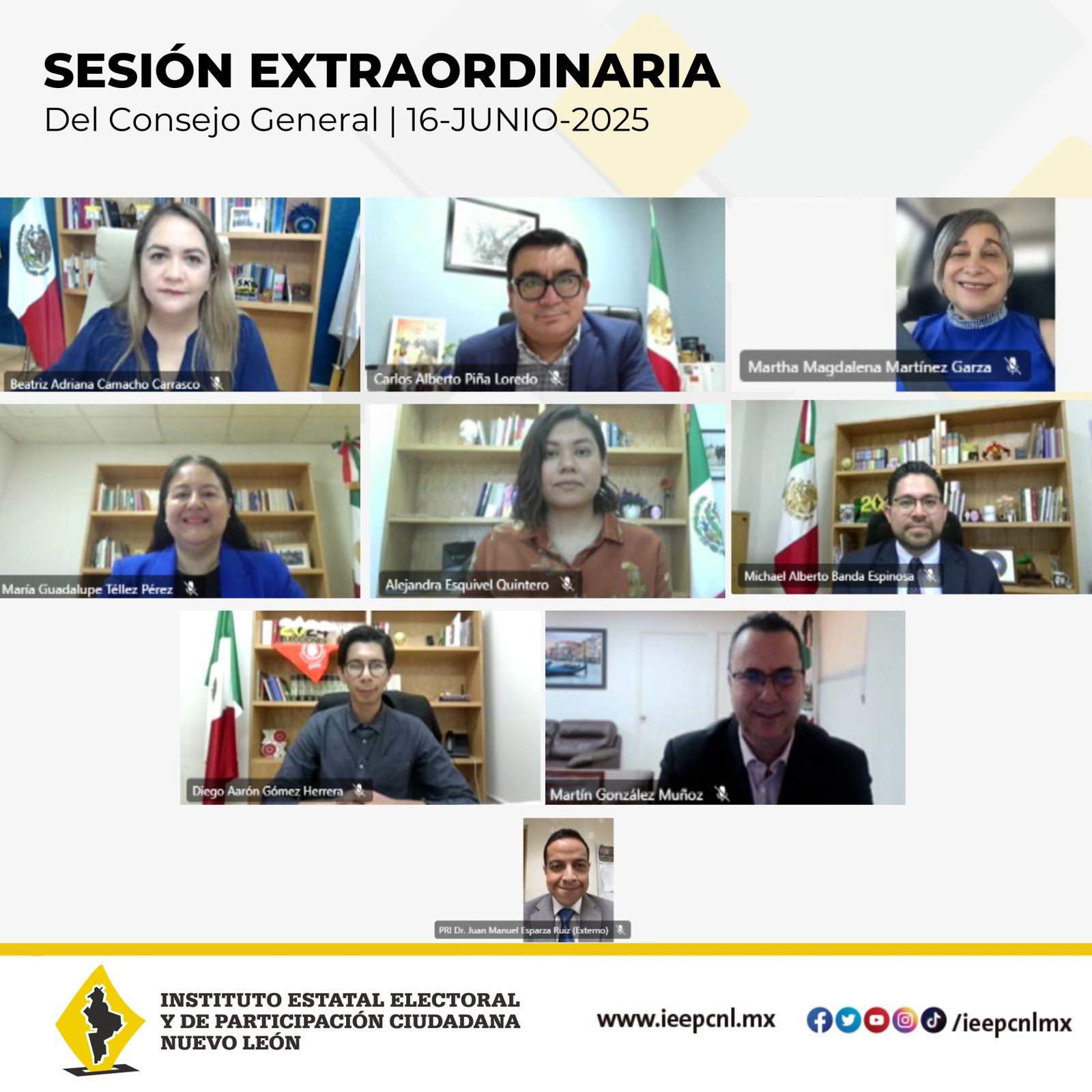 Renueva IEEPCNL cargo de Coordinación de Prerrogativas a Partidos Renueva IEEPCNL cargo de Coordinación de Prerrogativas a Partidos