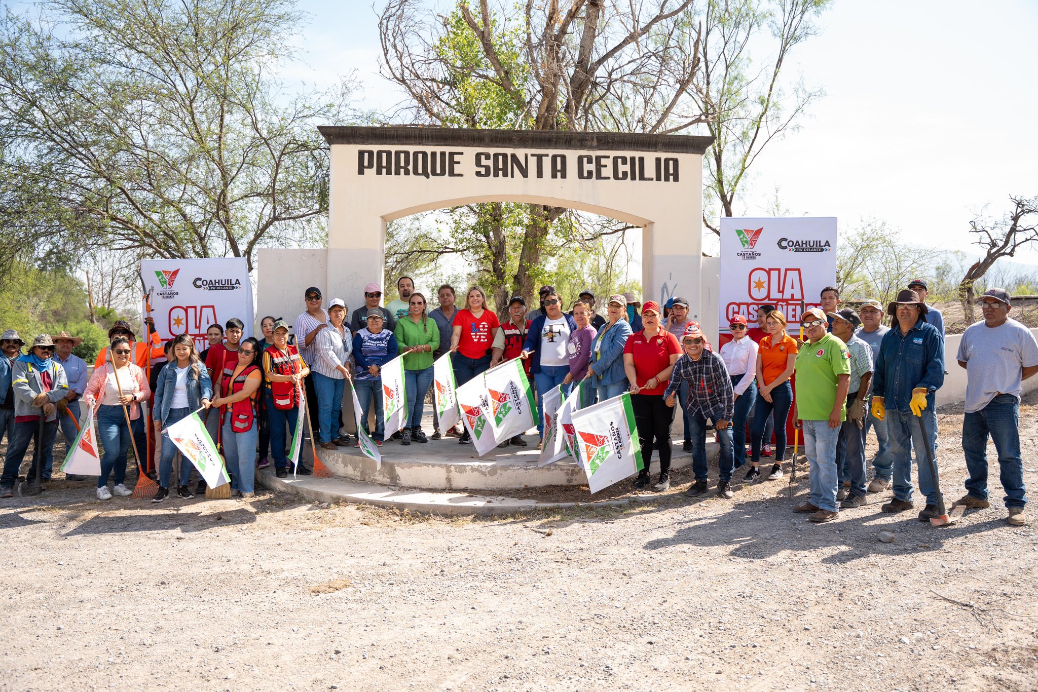 Suma “Ola Castañense” voluntades para limpieza del Parque Santa Cecilia Suma “Ola Castañense” voluntades para limpieza del Parque Santa Cecilia