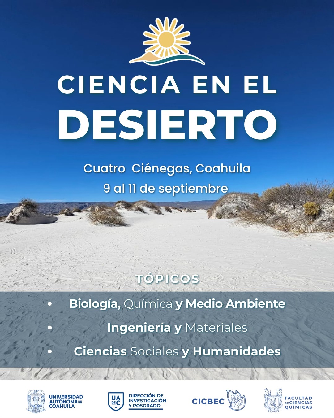 Invita UAdeC al Congreso “Ciencia en el Desierto” en Cuatro Ciénegas
