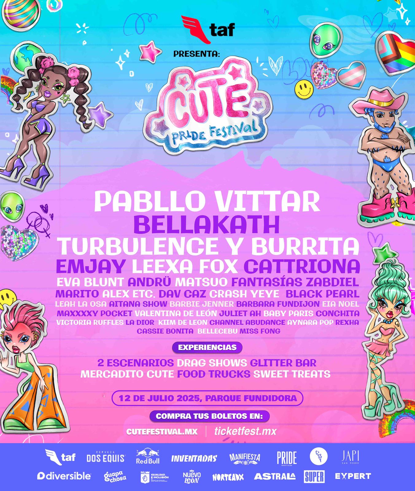 Regresa el Cute Pride Festival 2025 a Monterrey: música, arte y orgullo en un solo lugar