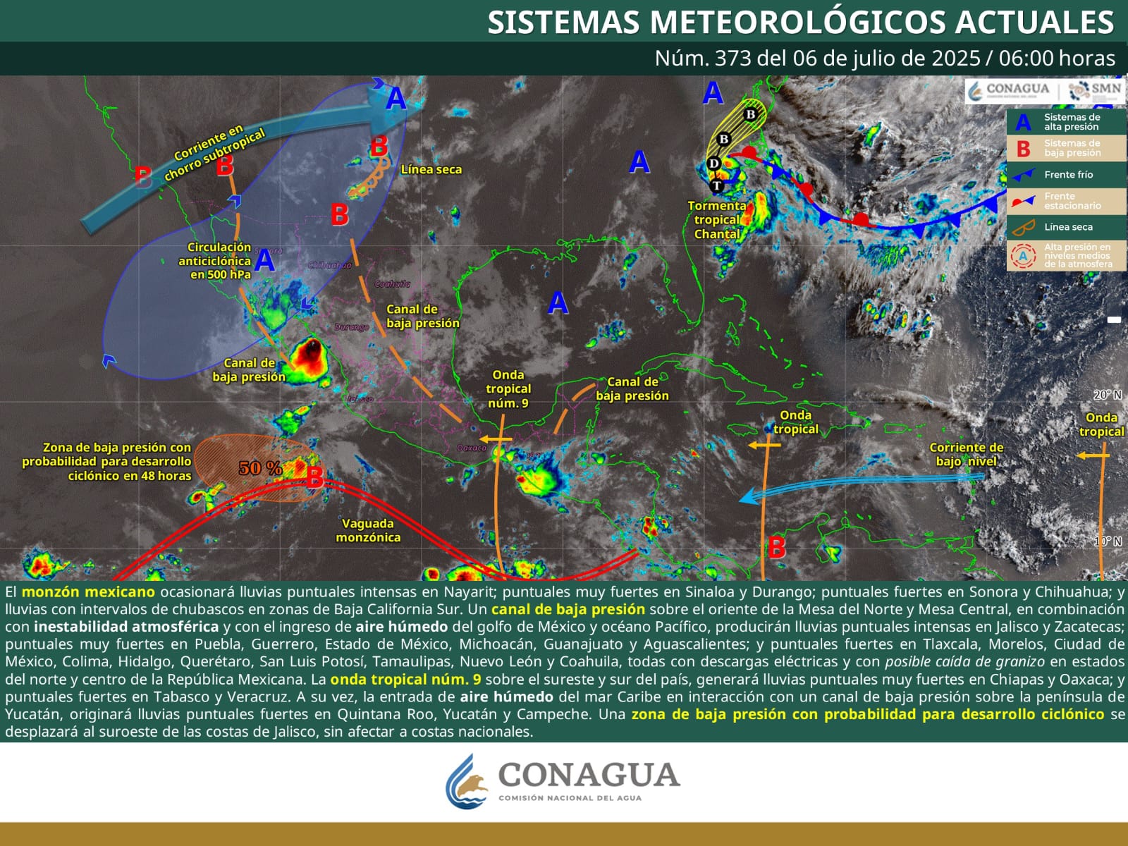 Se esperan lluvias fuertes en todo el Estado Se esperan lluvias fuertes en todo el Estado
