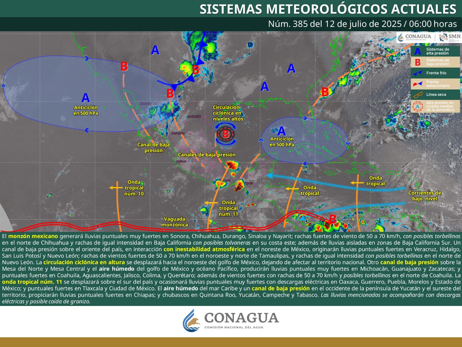 Se pronostican lluvias fuertes y posible formación de torbellinos en Coahuila Se pronostican lluvias fuertes y posible formación de torbellinos en Coahuila