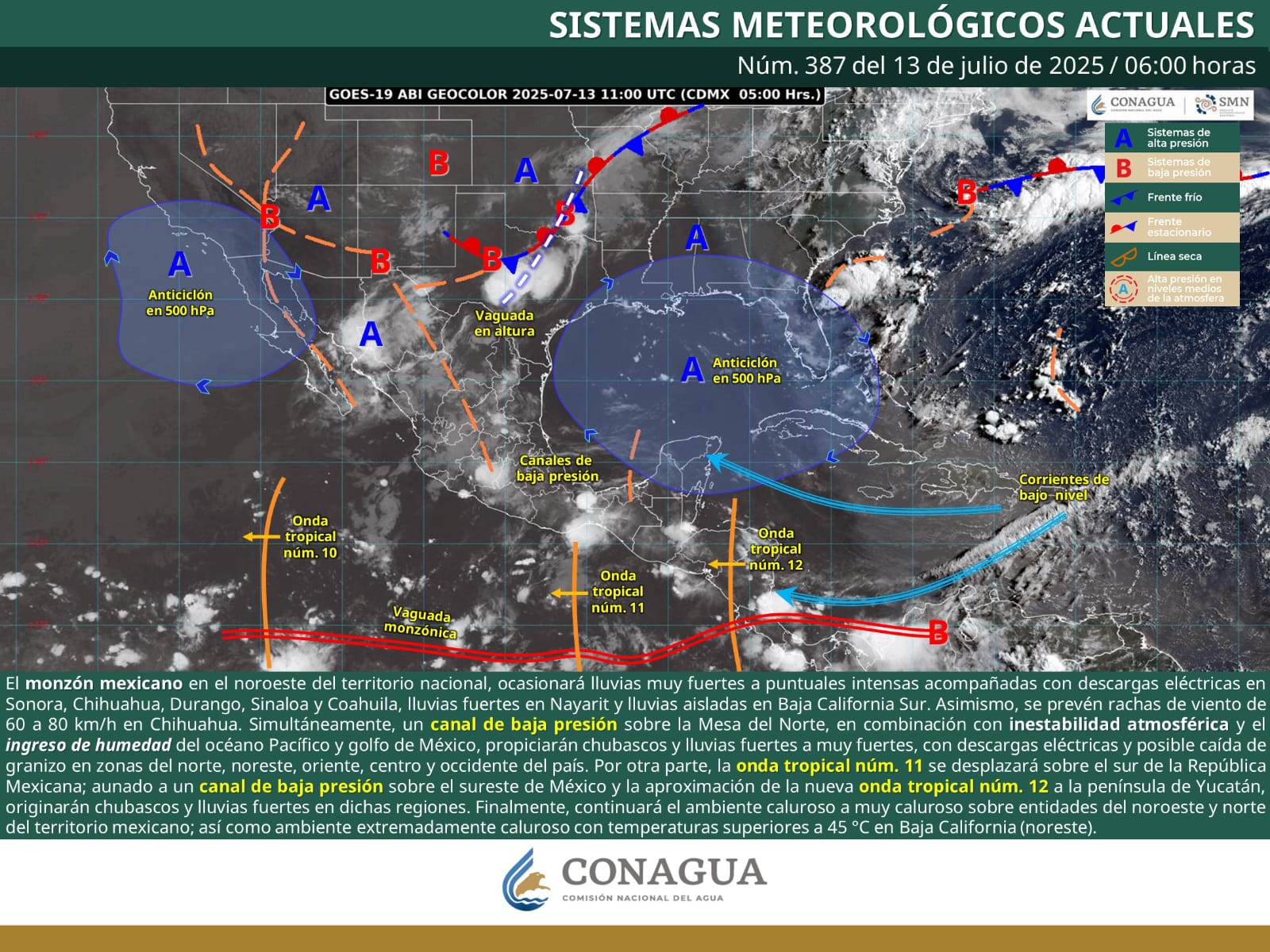 Se esperan lluvias intensas y tormentas eléctricas en Coahuila Se esperan lluvias intensas y tormentas eléctricas en Coahuila