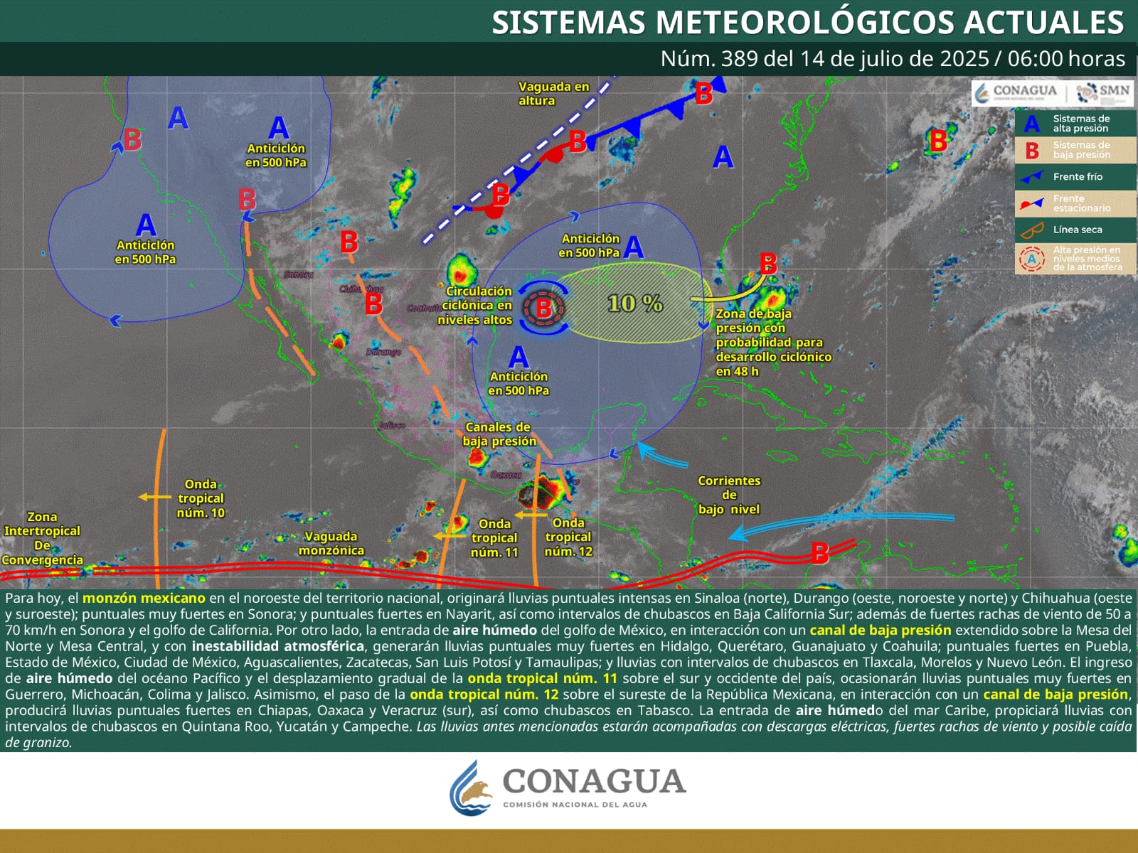 Continuarán las fuertes lluvias en Coahuila: Se esperan tormentas eléctricas y caída de granizo Continuarán las fuertes lluvias en Coahuila: Se esperan tormentas eléctricas y caída de granizo