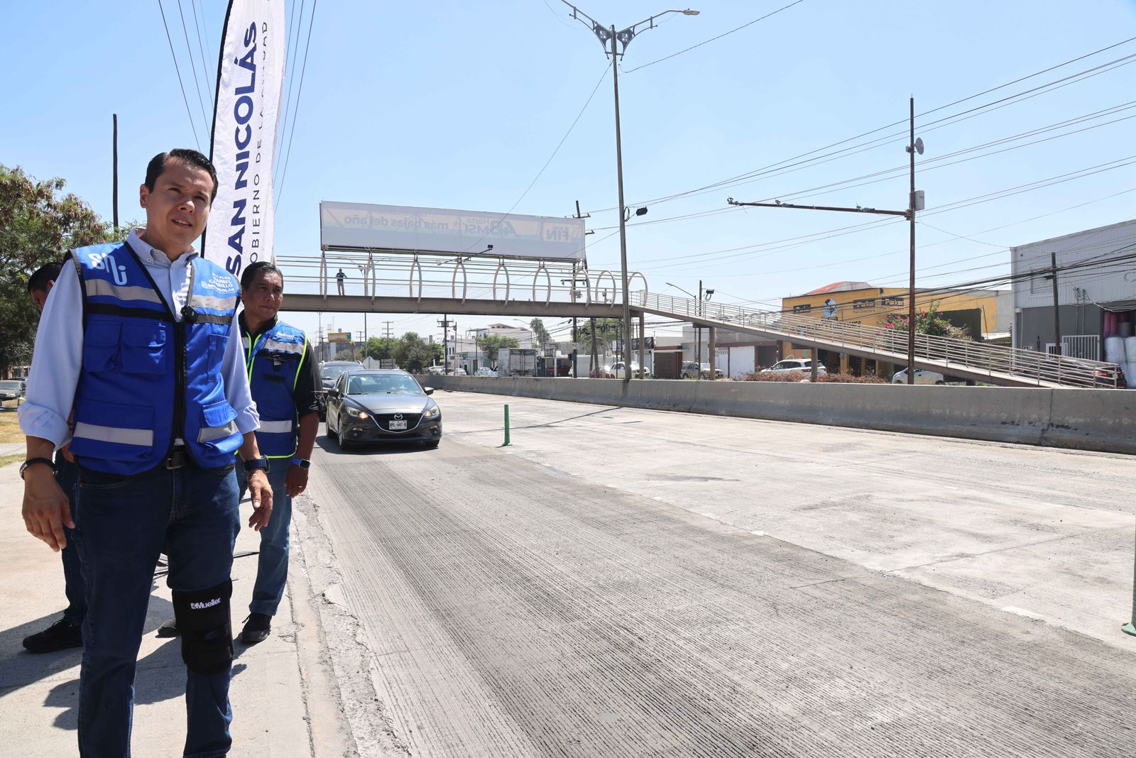 San Nicolás entrega rehabilitación con concreto hidráulico de Av. López Mateos