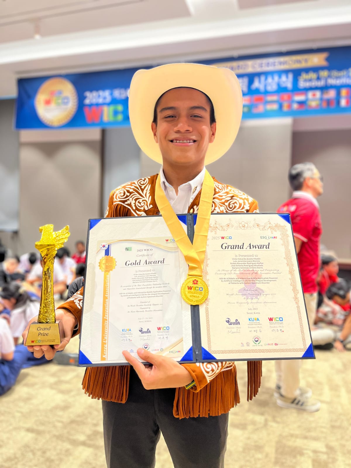 Triunfo histórico: conquistan estudiantes tamaulipecos oro y Grand Prize en WICO 2025 en Corea del Sur Triunfo histórico: conquistan estudiantes tamaulipecos oro y Grand Prize en WICO 2025 en Corea del Sur