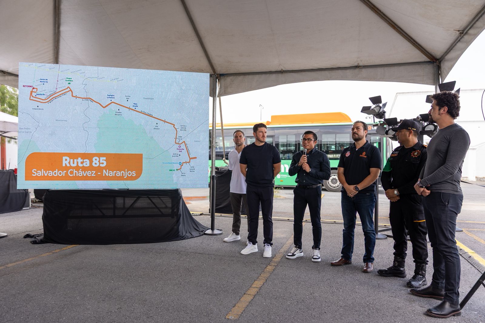 Arranca Samuel García operaciones de Ruta 85 y 185 Arranca Samuel García operaciones de Ruta 85 y 185