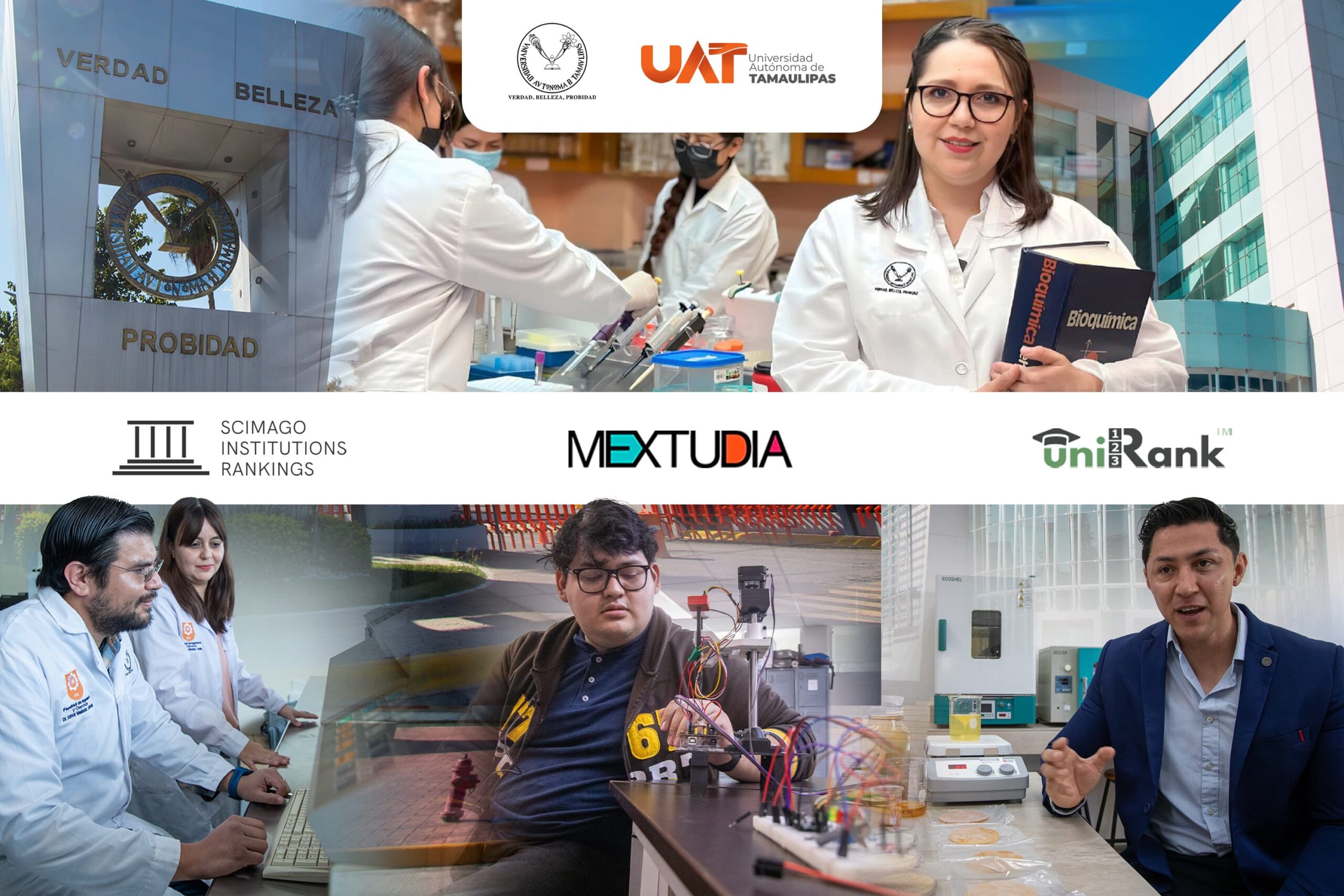 Sigue la UAT avanzando en rankings nacionales e internacionales