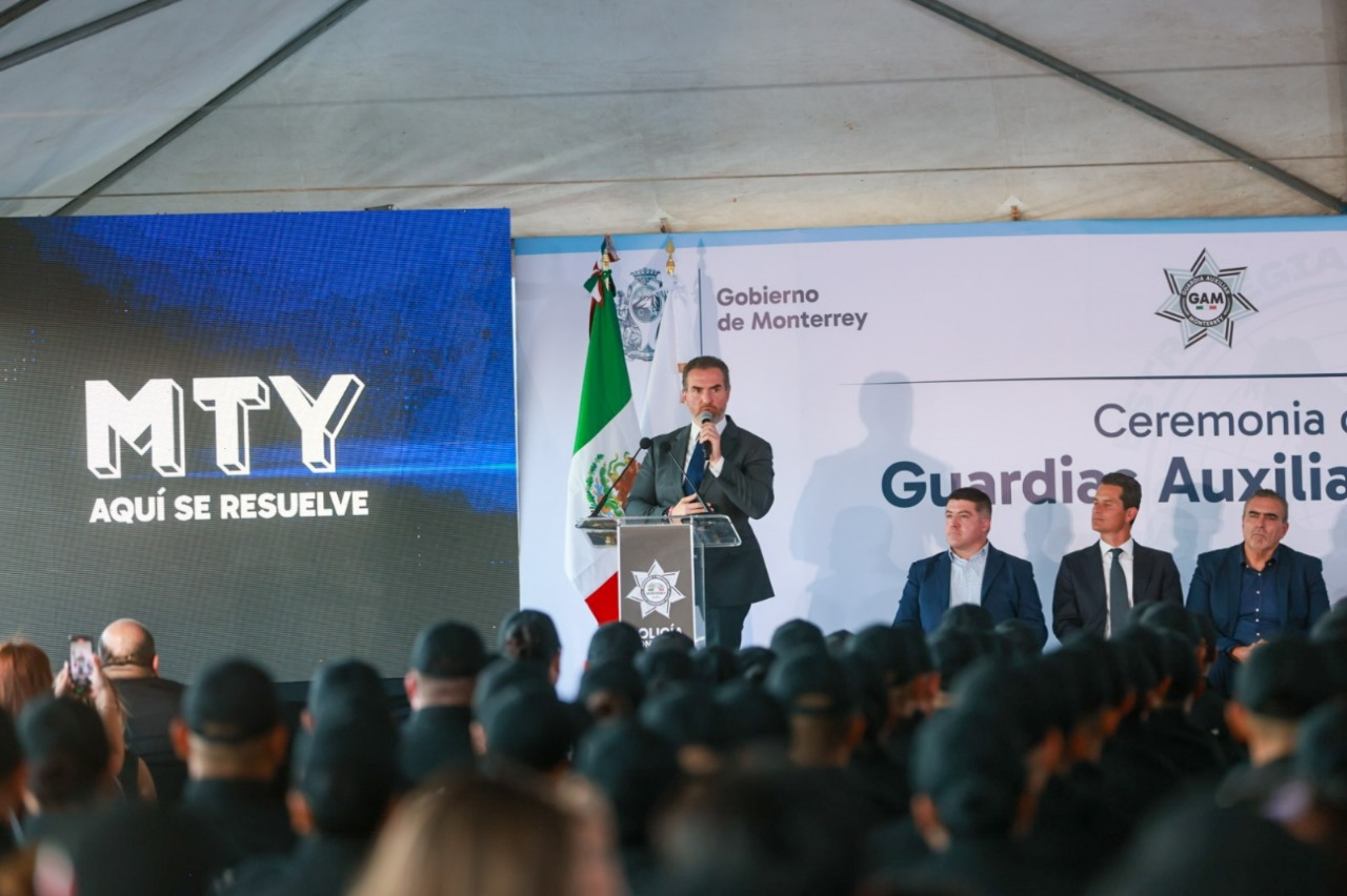 Suma 104 elementos operativos la Guardia Auxiliar de Monterrey