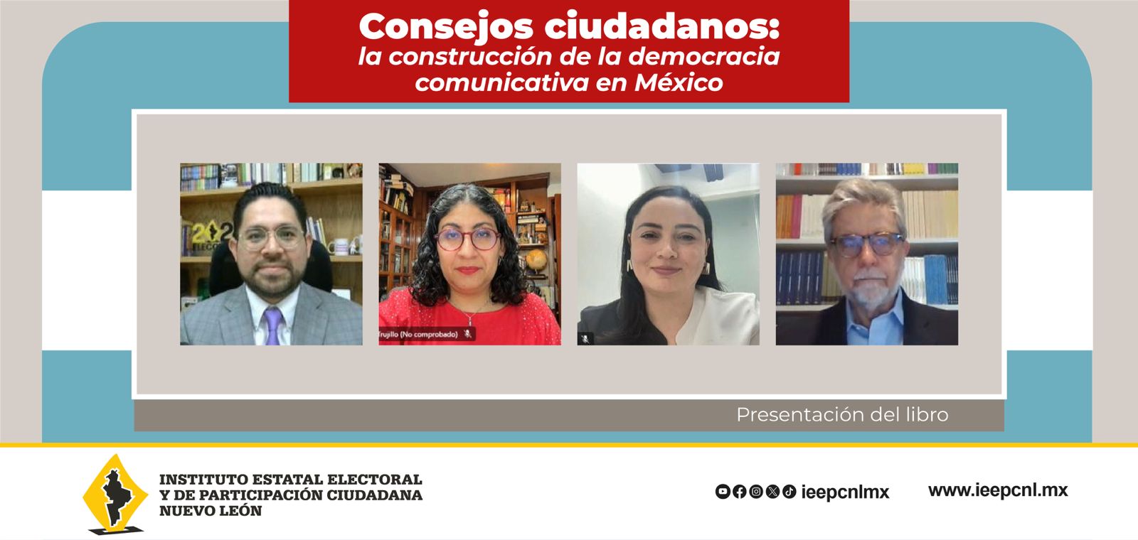Presenta IEEPCNL libro sobre democracia comunicativa
