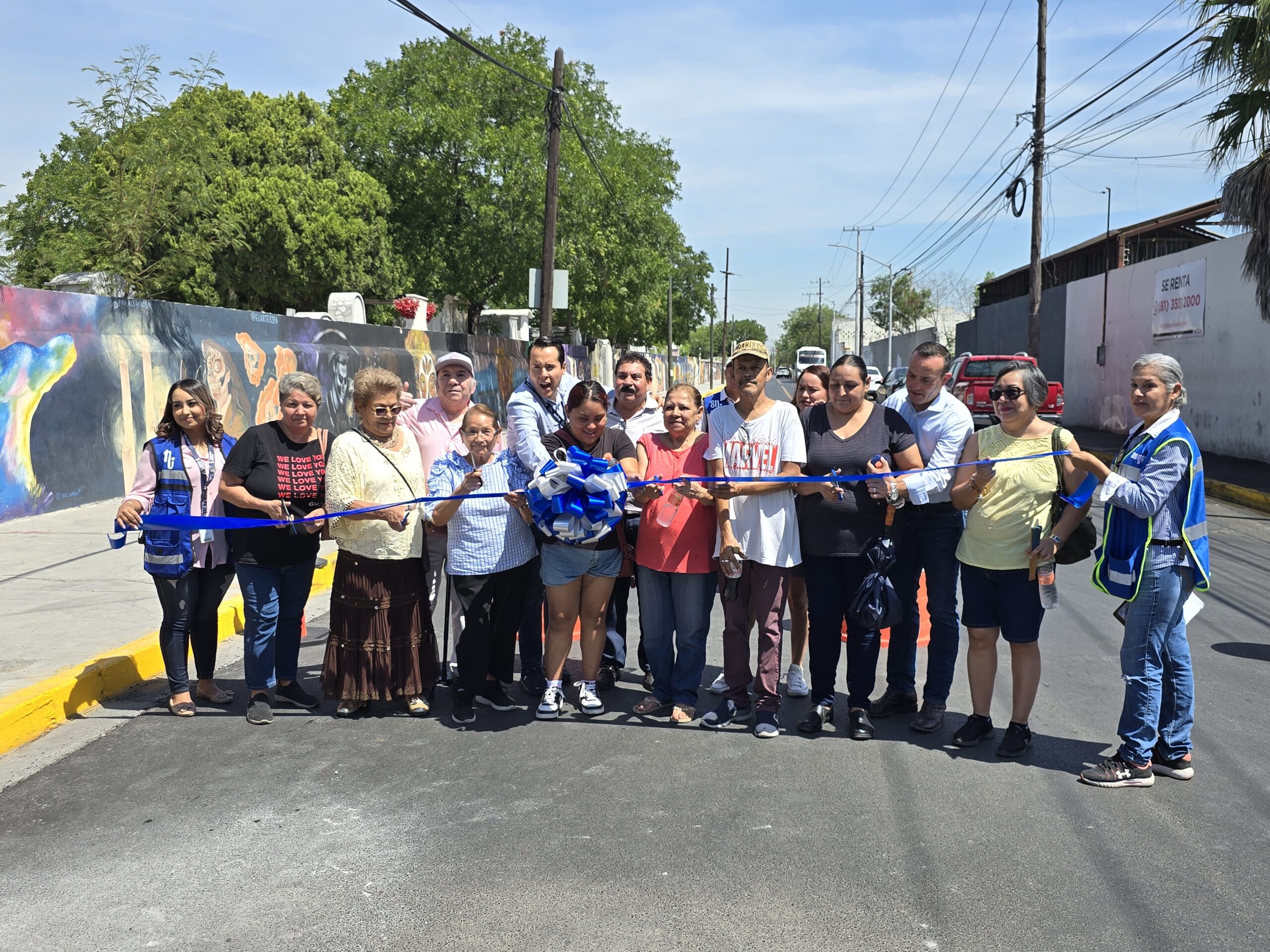 Entrega Daniel Carrillo obra de pavimentación en tiempo récord en San Nicolás