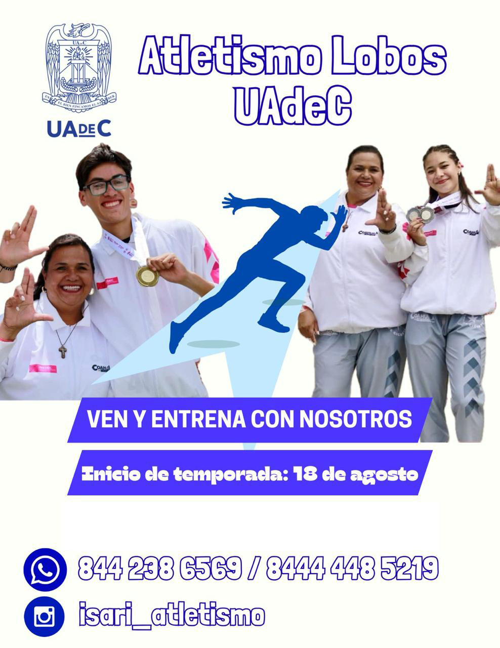Intégrate al Equipo de Atletismo Lobos de la UAdeC