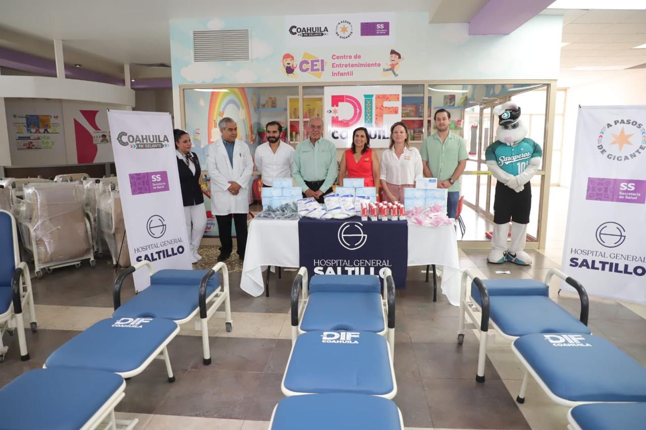 Entrega DIF Coahuila sillas cama y apoyos a Hospitales Generales