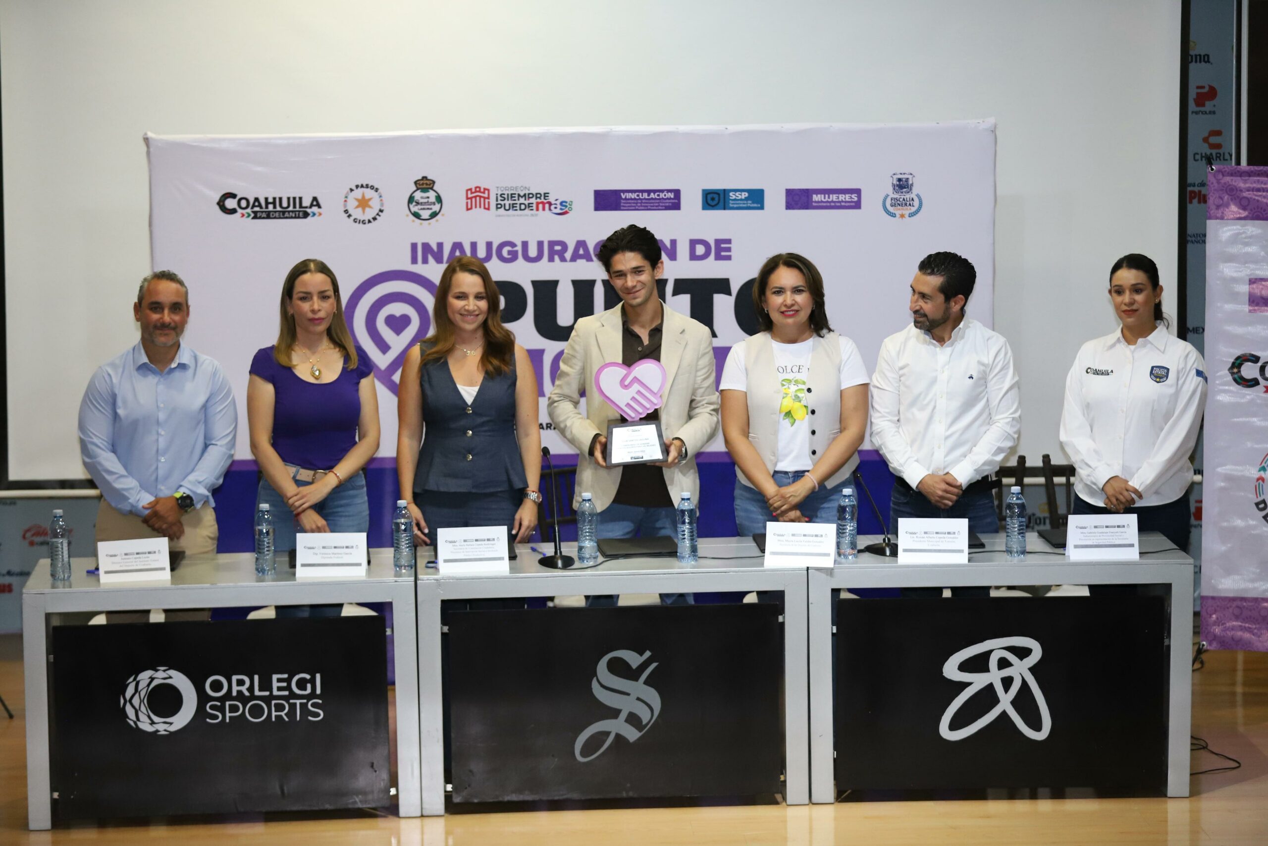 Inauguran Gobierno de Coahuila y Santos Punto Violeta en el TSM
