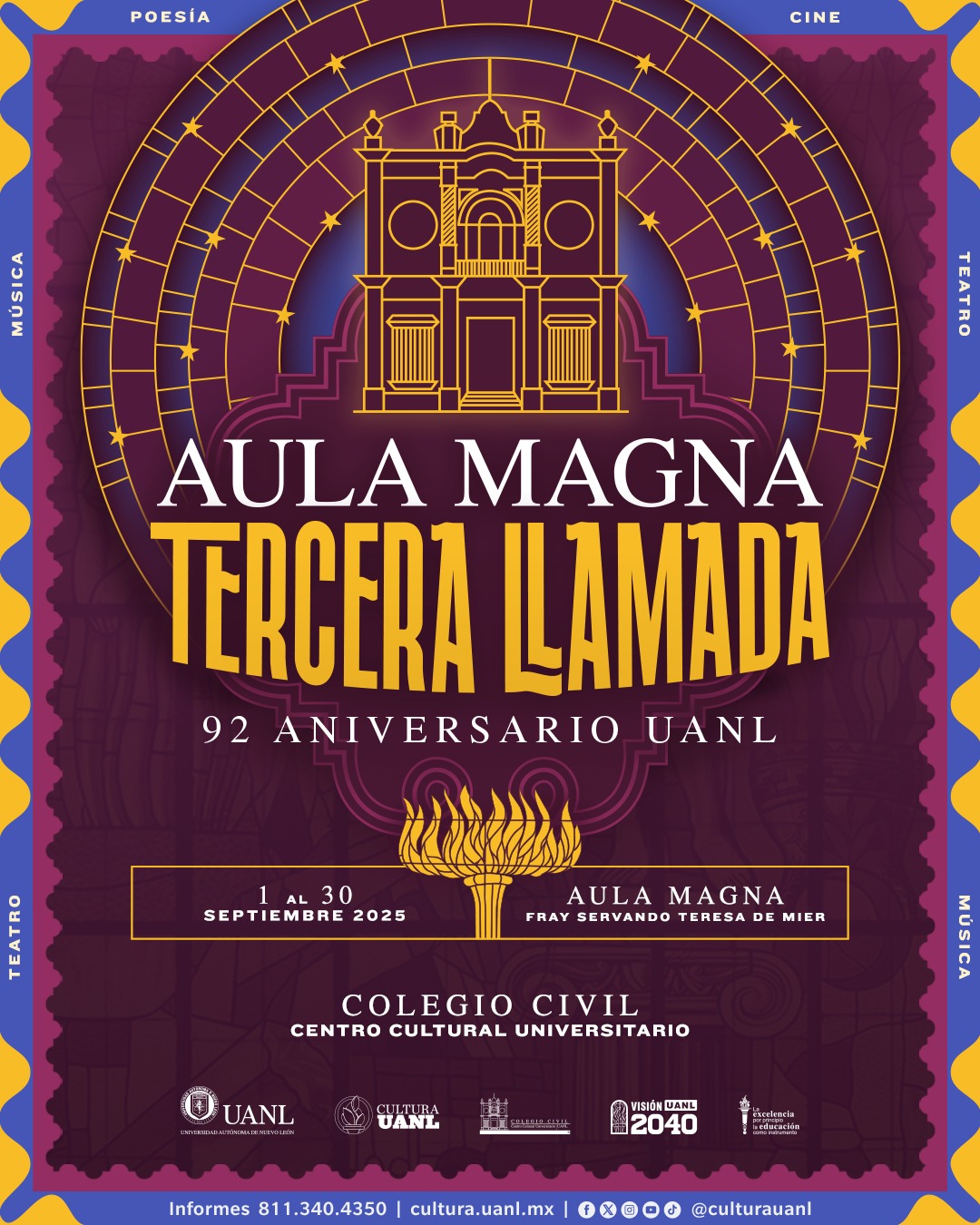Aula Magna Tercera Llamada 92 aniversario de la UANL