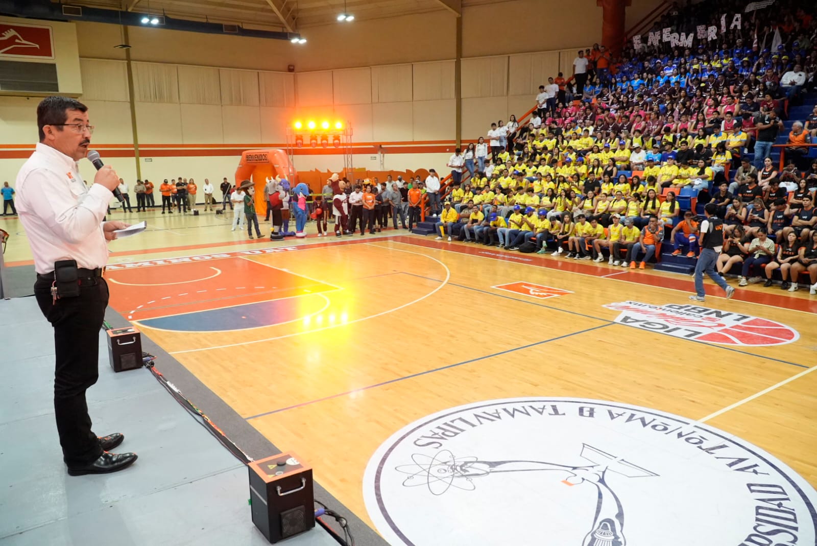 Inaugura Dámaso Anaya, rector de la UAT los Juegos Deportivos Interfacultades 2025