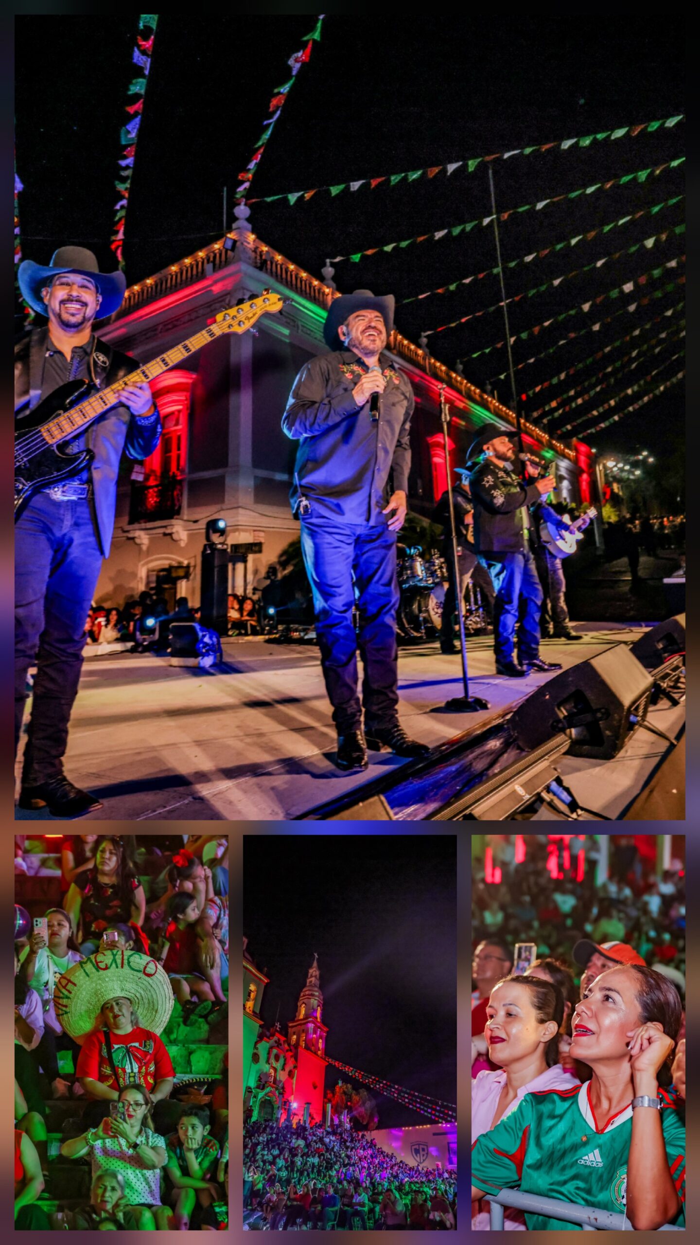 David de la Peña celebra con miles de santiaguenses el grito de independencia de México