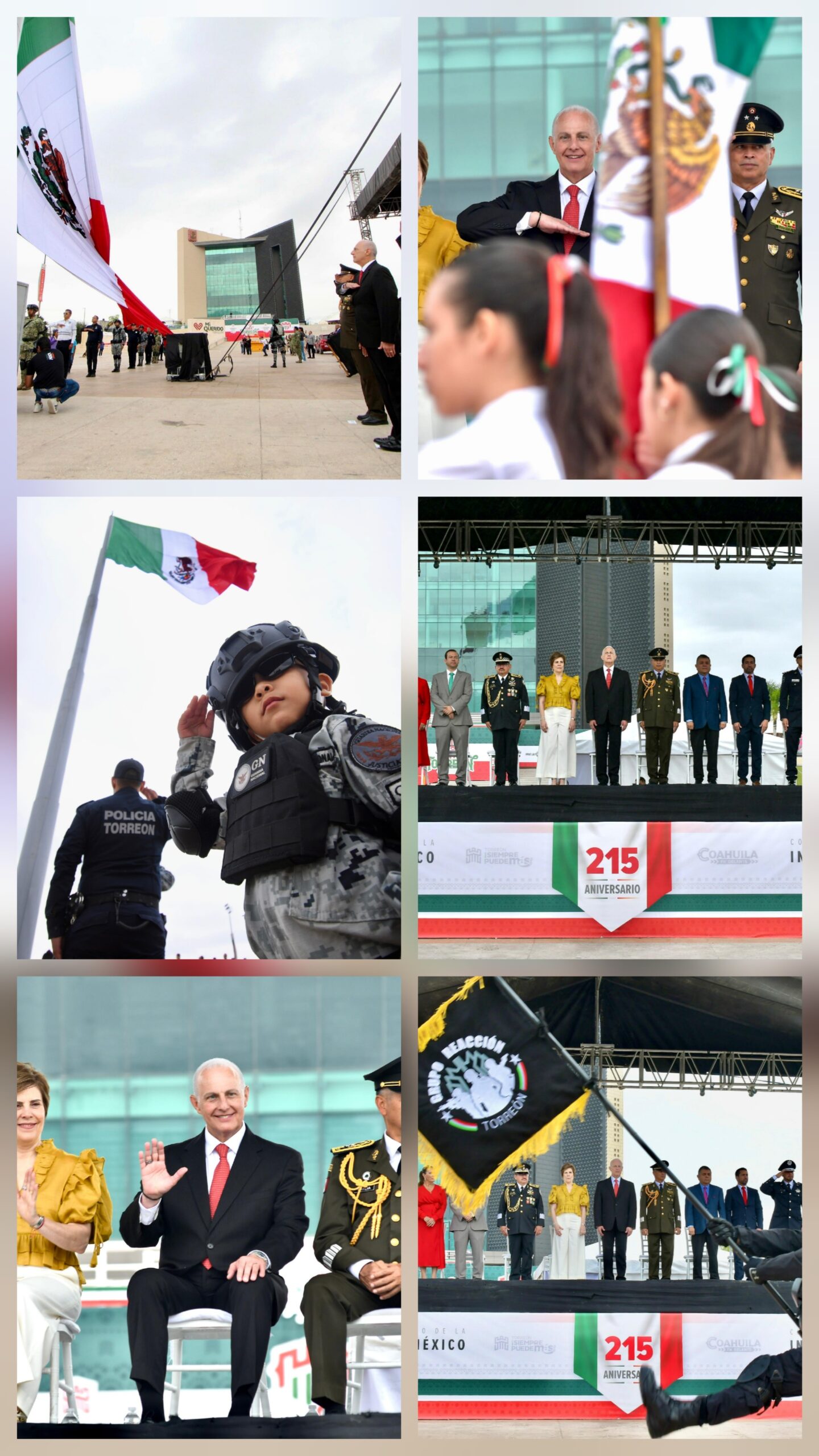 Román Cepeda preside el desfile del inicio de la Independencia de México