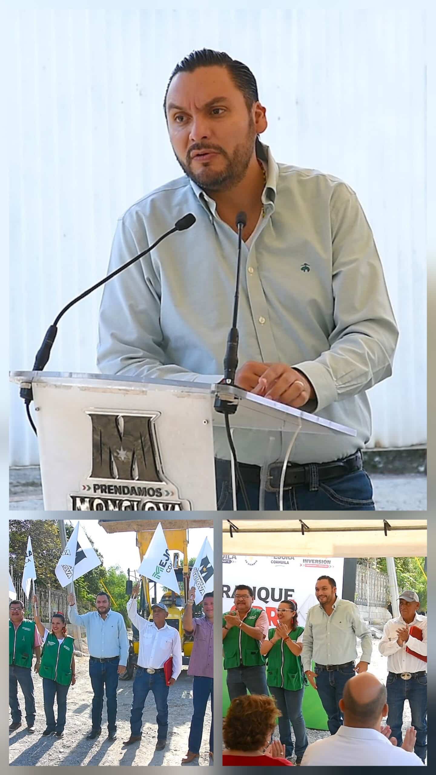 Arranca Alcalde Carlos Villarreal obra de pavimentación en la colonia Barrera de Monclova Arranca Alcalde Carlos Villarreal obra de pavimentación en la colonia Barrera de Monclova