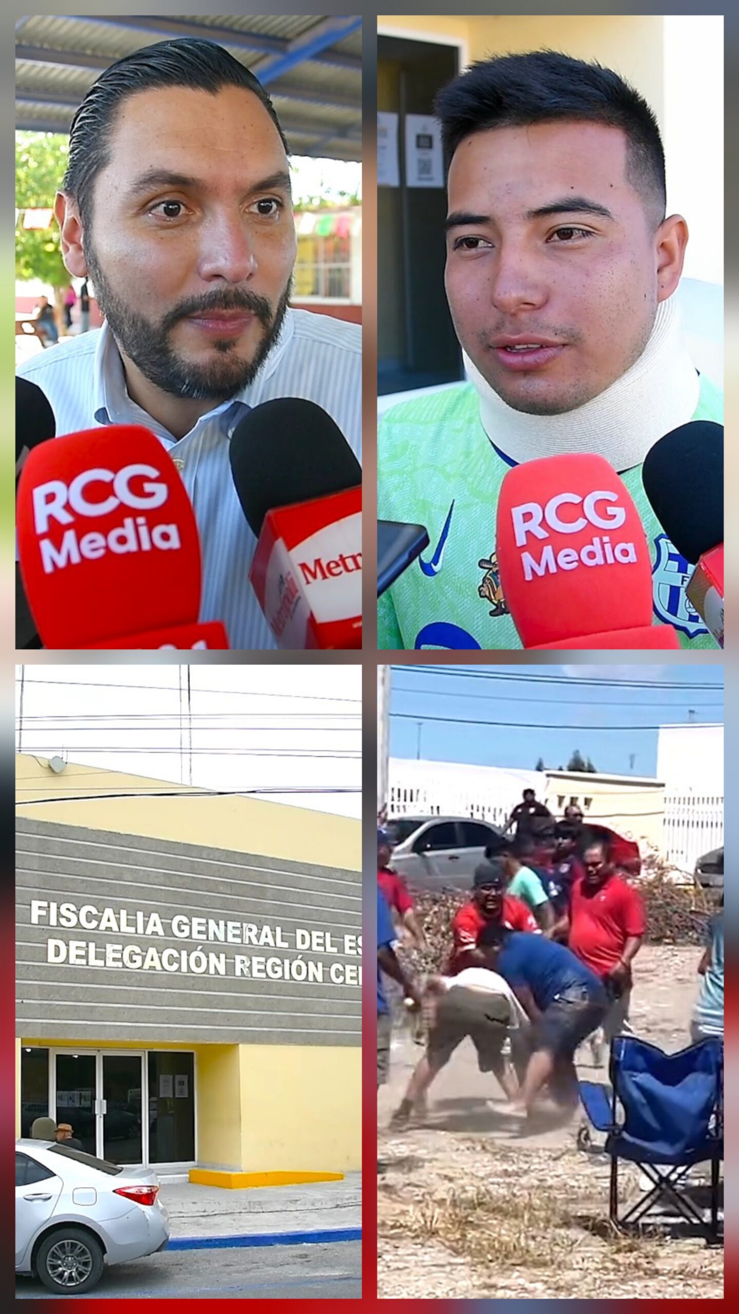 Batalla campal en partido de futbol deja dos lesionados en Monclova
