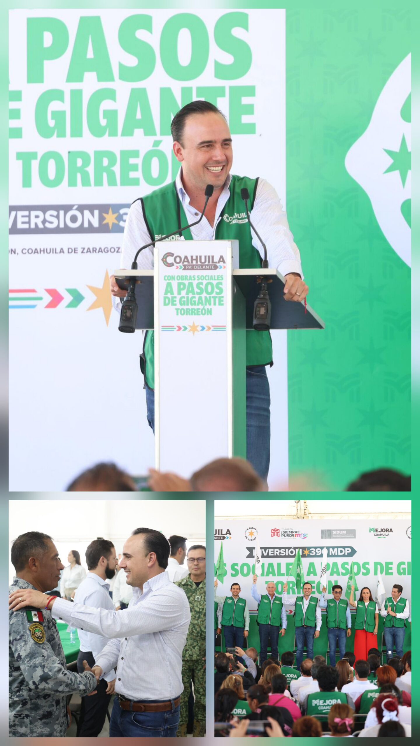 Más seguridad y obras sociales para Coahuila: Manolo Jiménez
