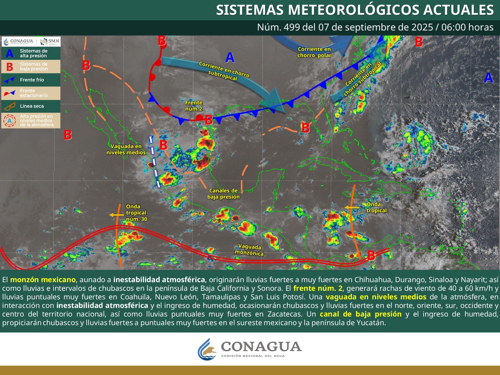 Frente Frío #2 generará lluvias fuertes en Coahuila Frente Frío #2 generará lluvias fuertes en Coahuila