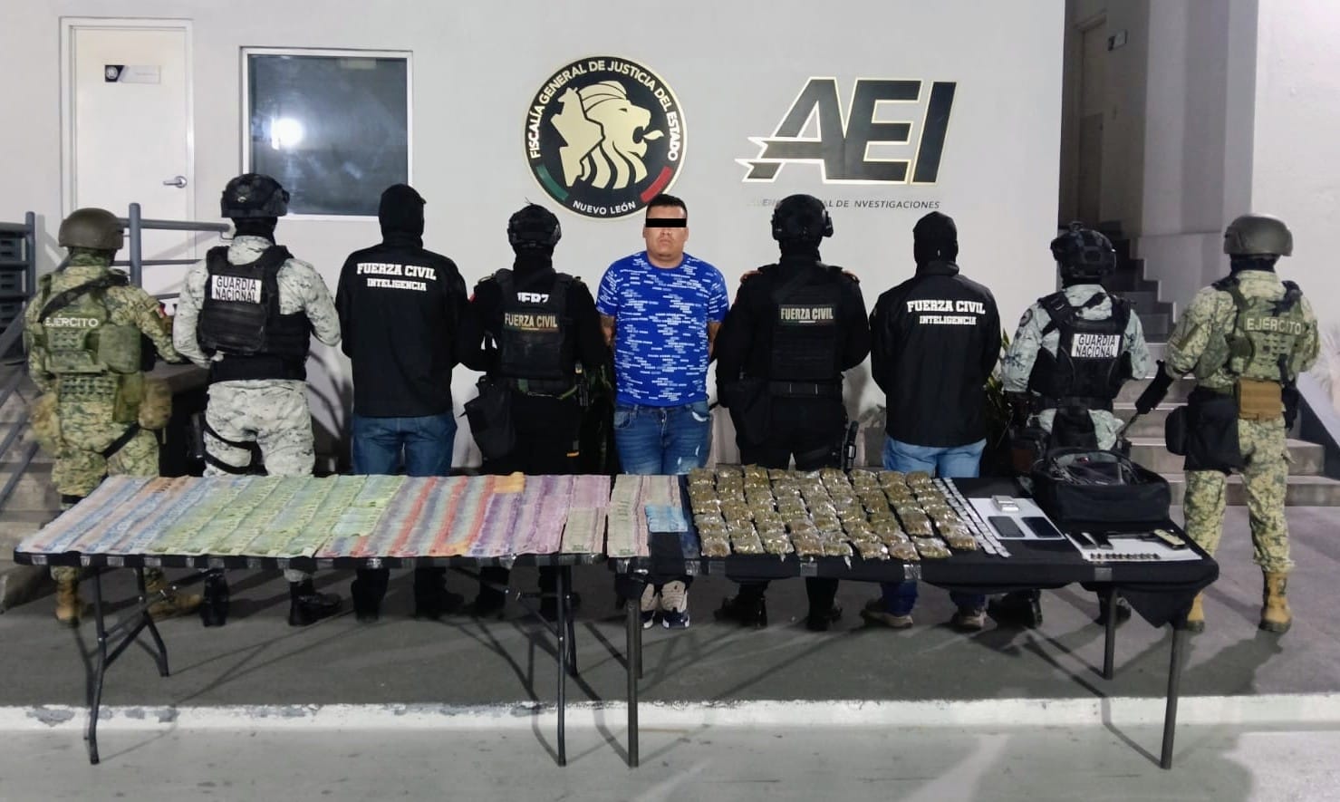 Vincula Fiscalía de Nuevo León a proceso a detenido por delito contra la salud en Escobedo