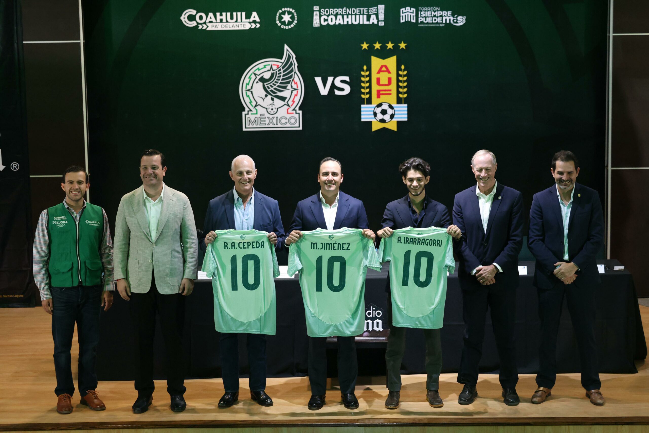 Presentan juego entre la Selección Mexicana y Uruguay en Coahuila Presentan juego entre la Selección Mexicana y Uruguay en Coahuila