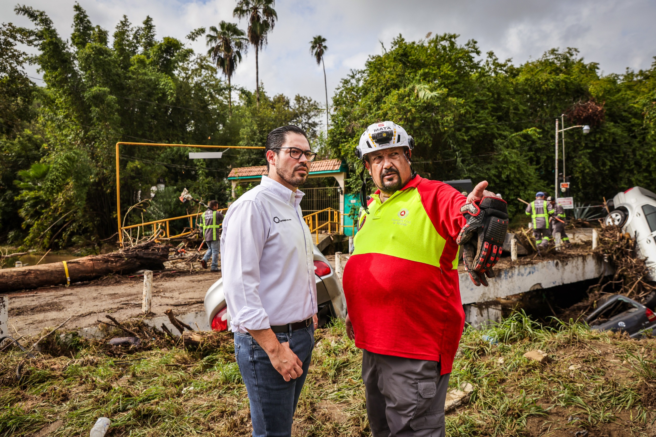 Supervisa David de la Peña Trabajos para atender afectaciones por lluvia Supervisa David de la Peña Trabajos para atender afectaciones por lluvia