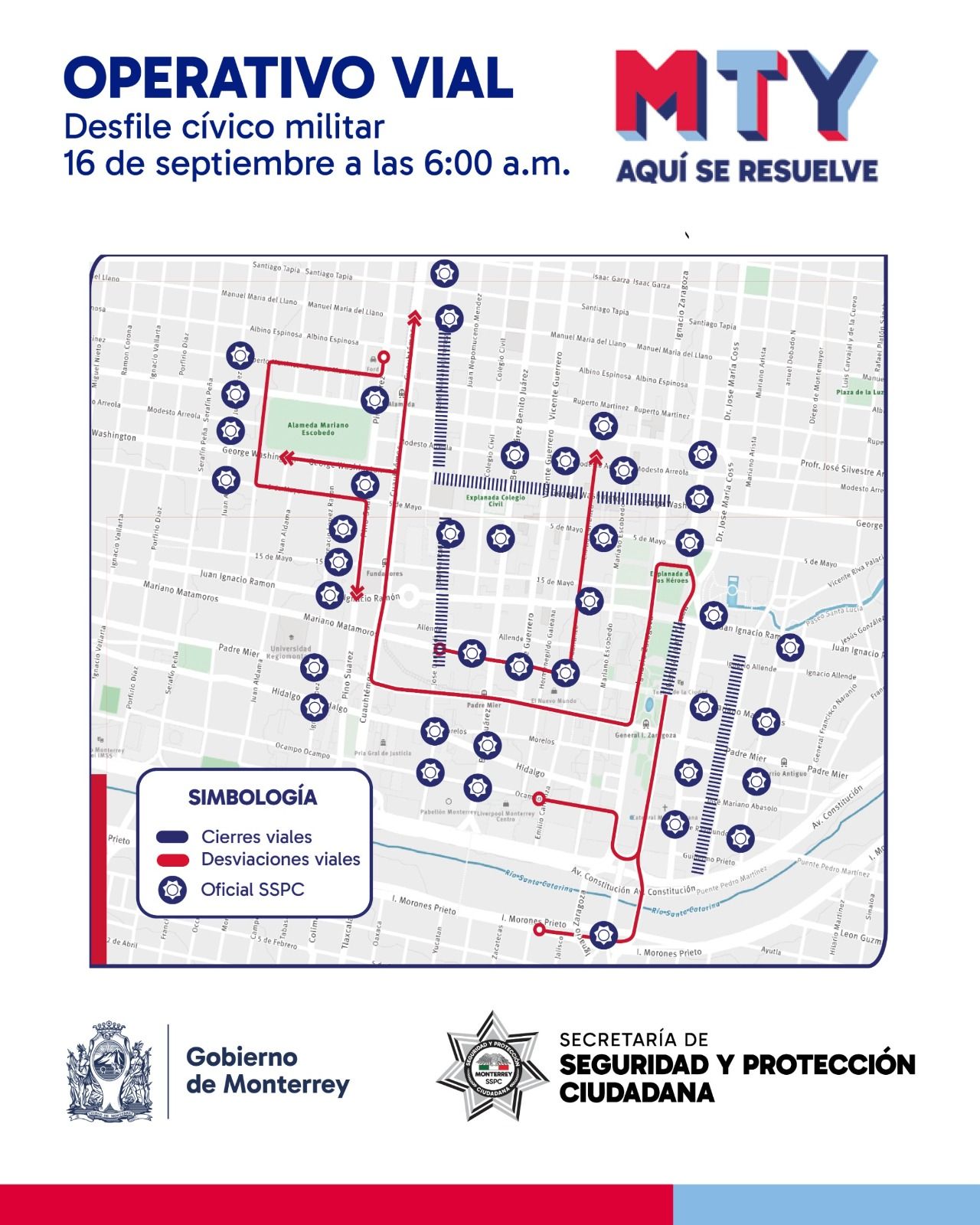 Cerrarán calles del Centro por el Desfile de la Independencia