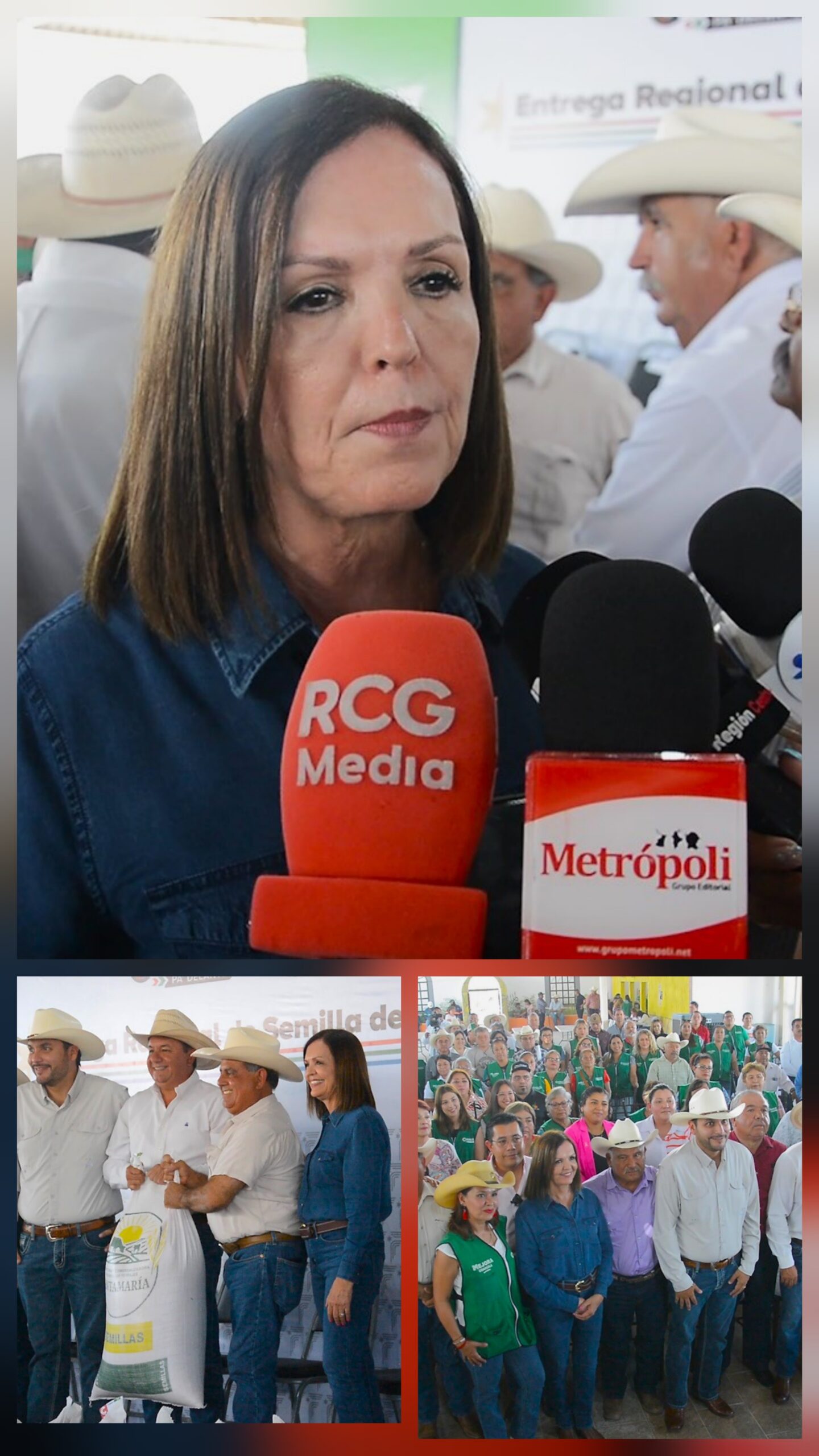 Entregan 50 toneladas de semilla de avena y suplemento alimenticio a agricultores de Monclova y Frontera