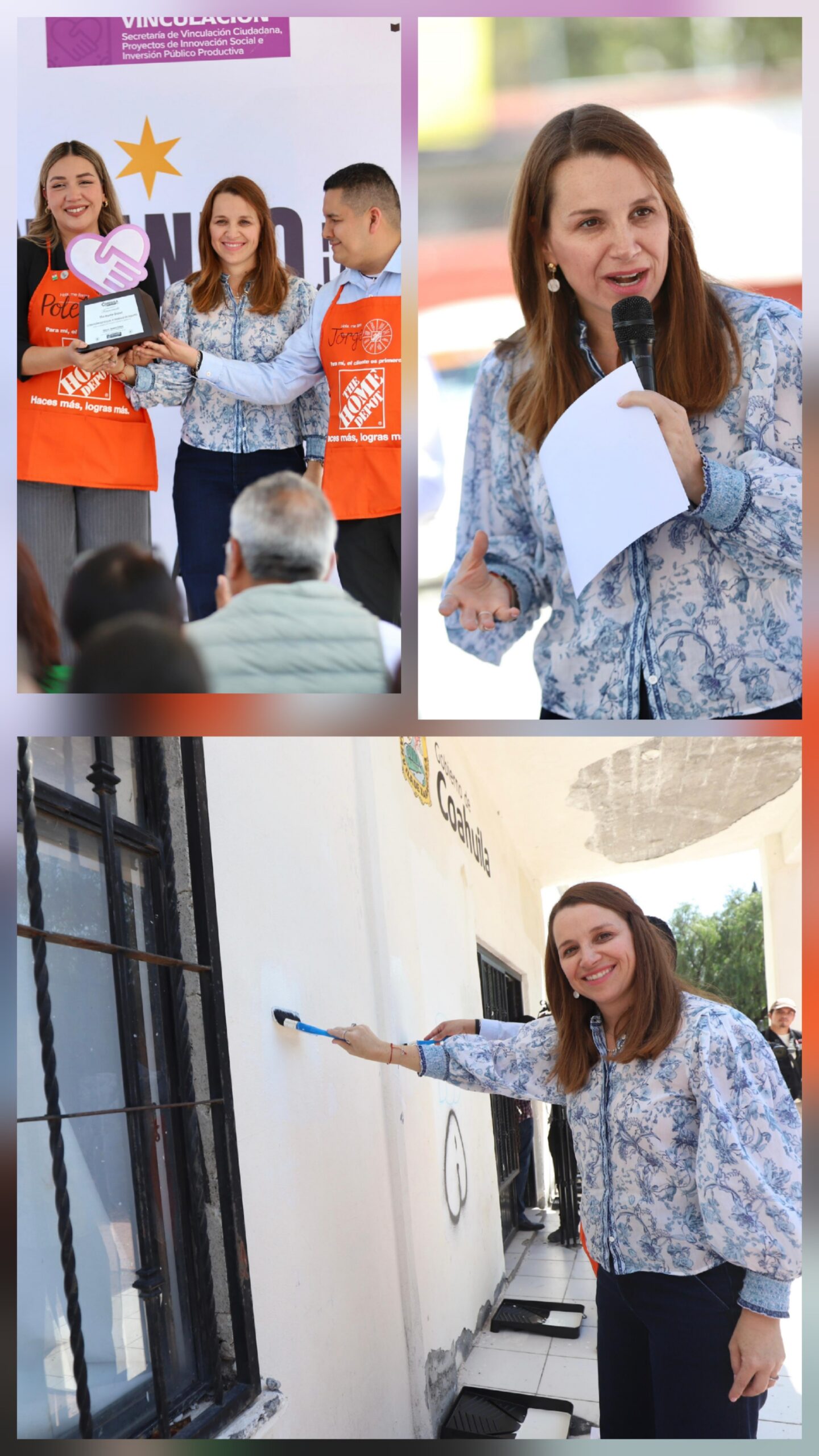 Benefician Gobierno de Coahuila y Home Depot a plazas comunitarias del IEEA